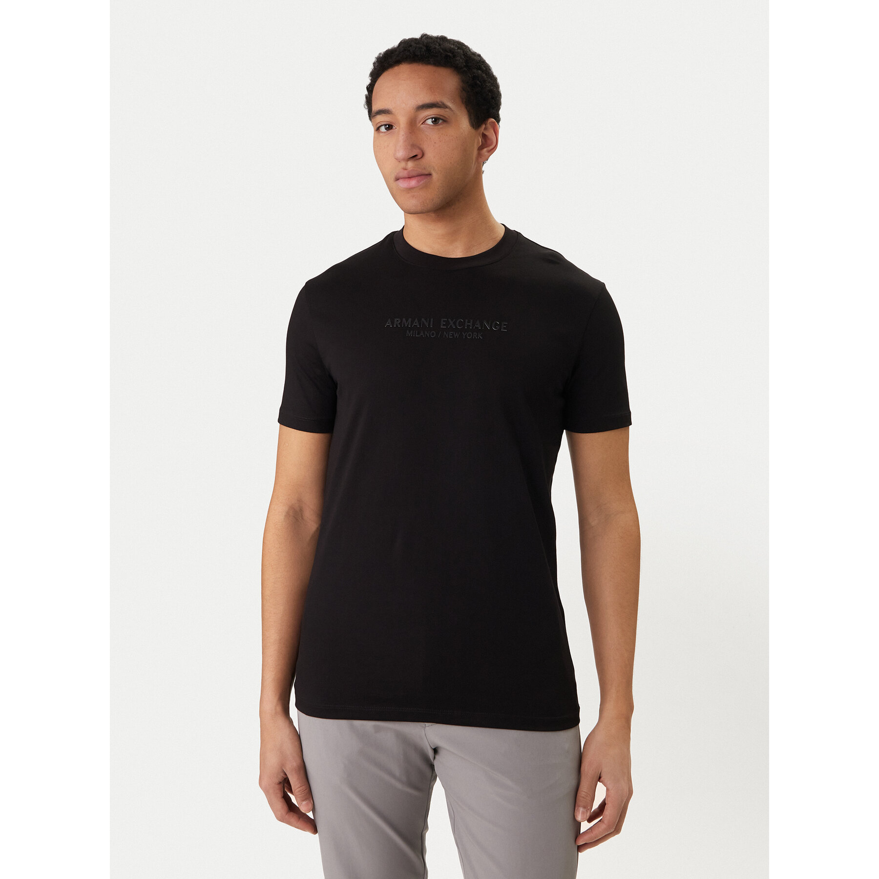 Armani Exchange Majica XM001280 AF10361 MC09E Črna Regular Fit