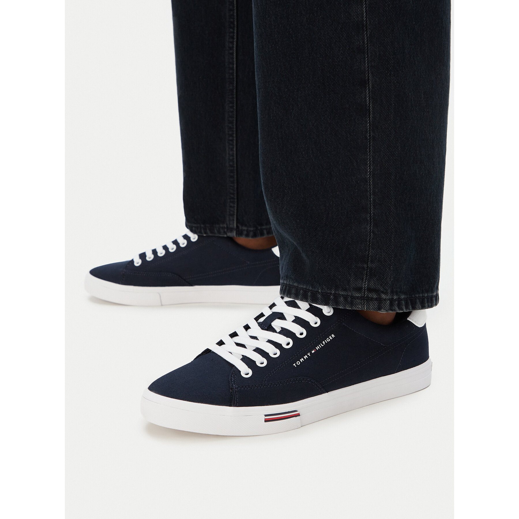 Tenisice Tommy Hilfiger Vulc Core Rwb Long FM0FM05813 Tamnoplava