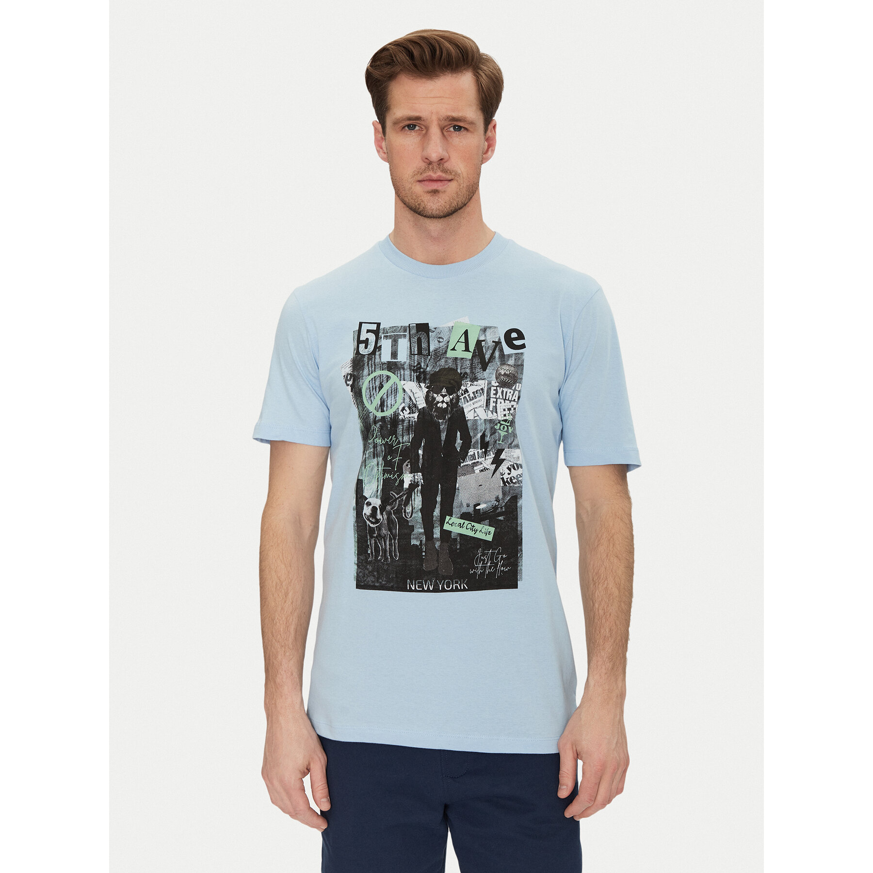 Blend T-shirt 20717965 Blu Regular Fit