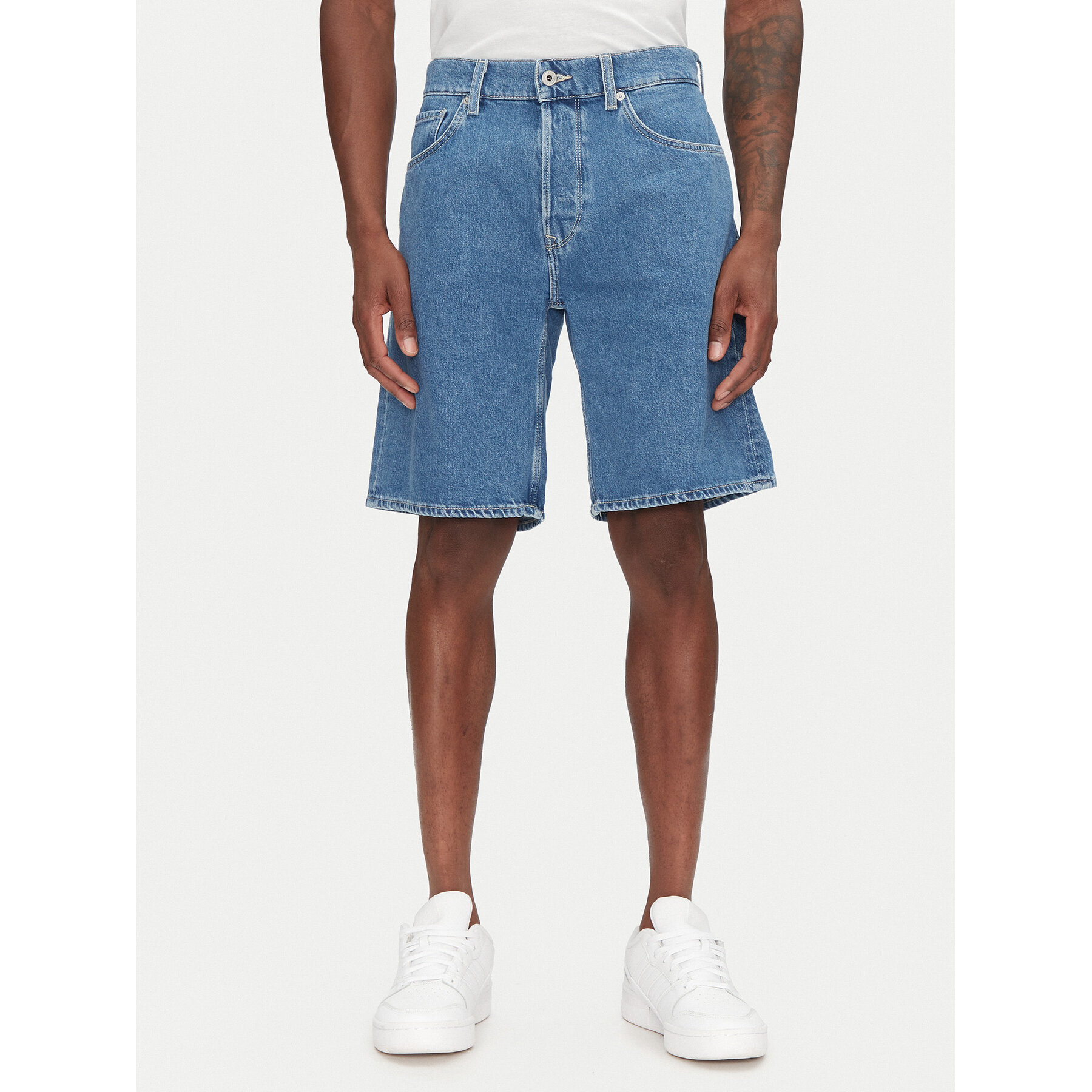 Pepe Jeans Jeansshorts PM801176 Blau Loose Fit