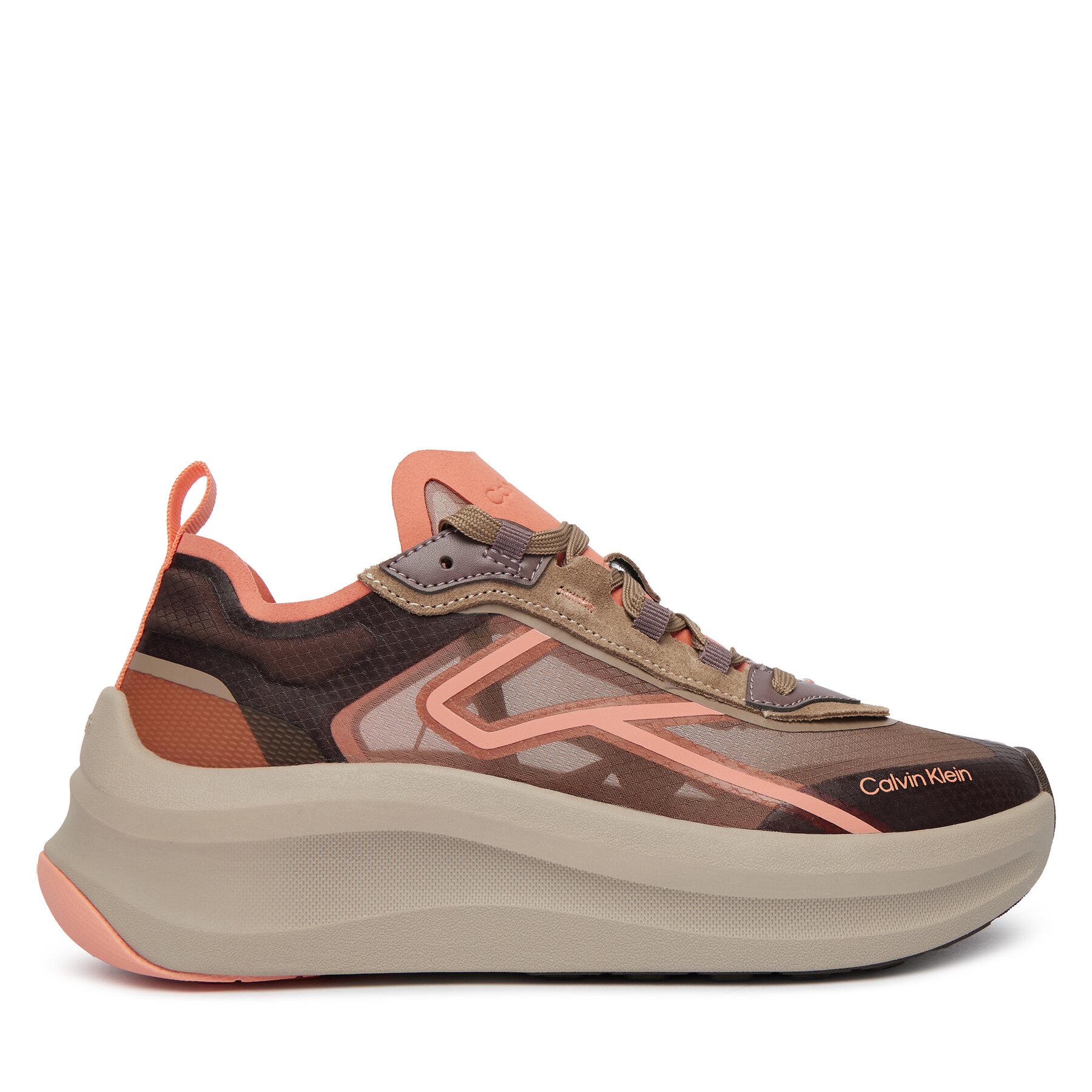 Sneakers Calvin Klein Chunky Run Ckstripe Lup Tran Rip HW0HW03005 Roz