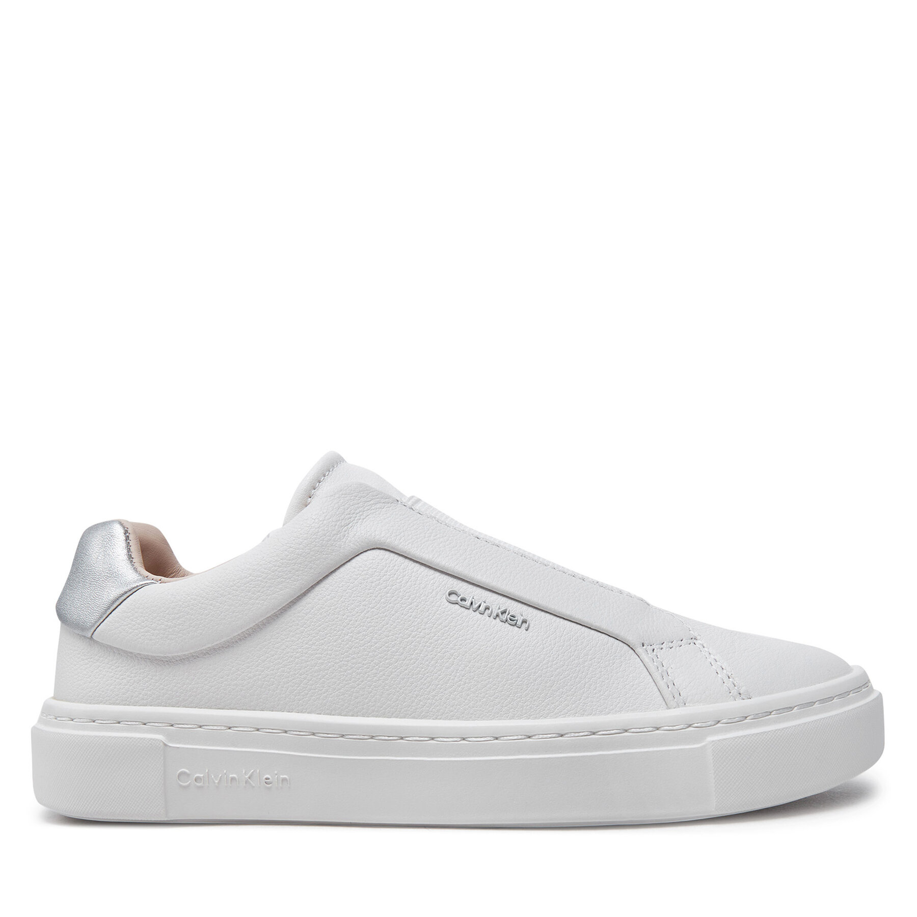 Dámske Sneakersy Calvin Klein, Rozmer: 39, Biela, Cupsole Slip On W/Ml HW0HW02289