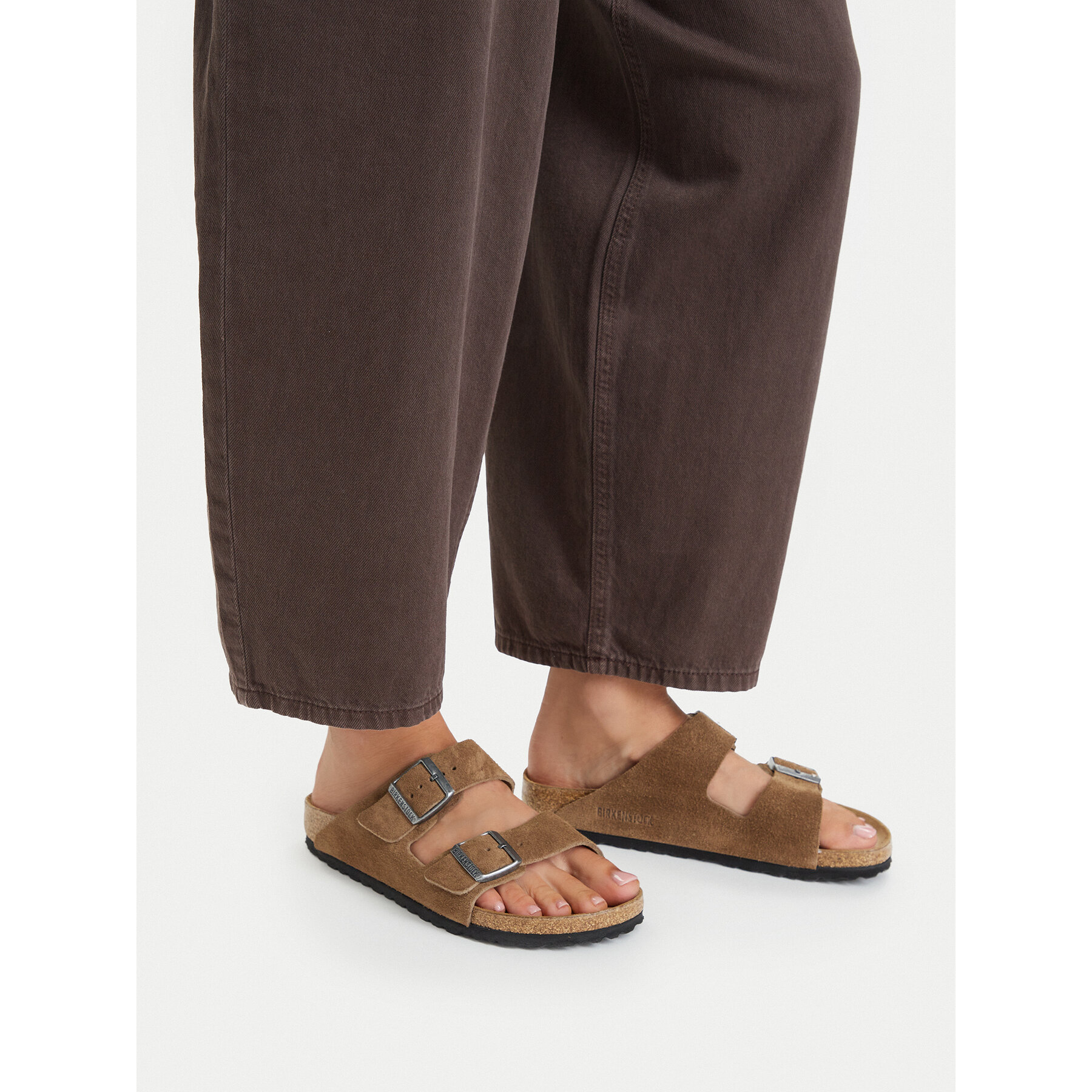 Natikači Birkenstock Arizona 1032717 Temno bež