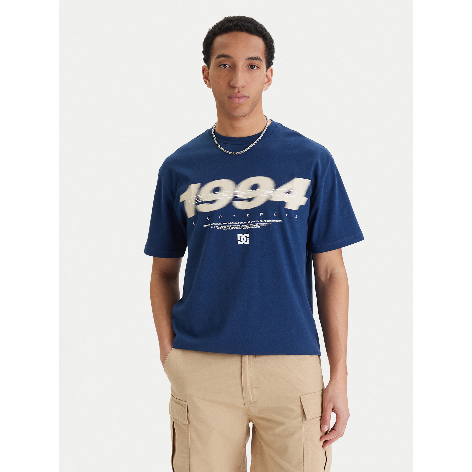 DC Shoes T-Shirt Blurry Years EDYZT04363 Dunkelblau Regular Fit