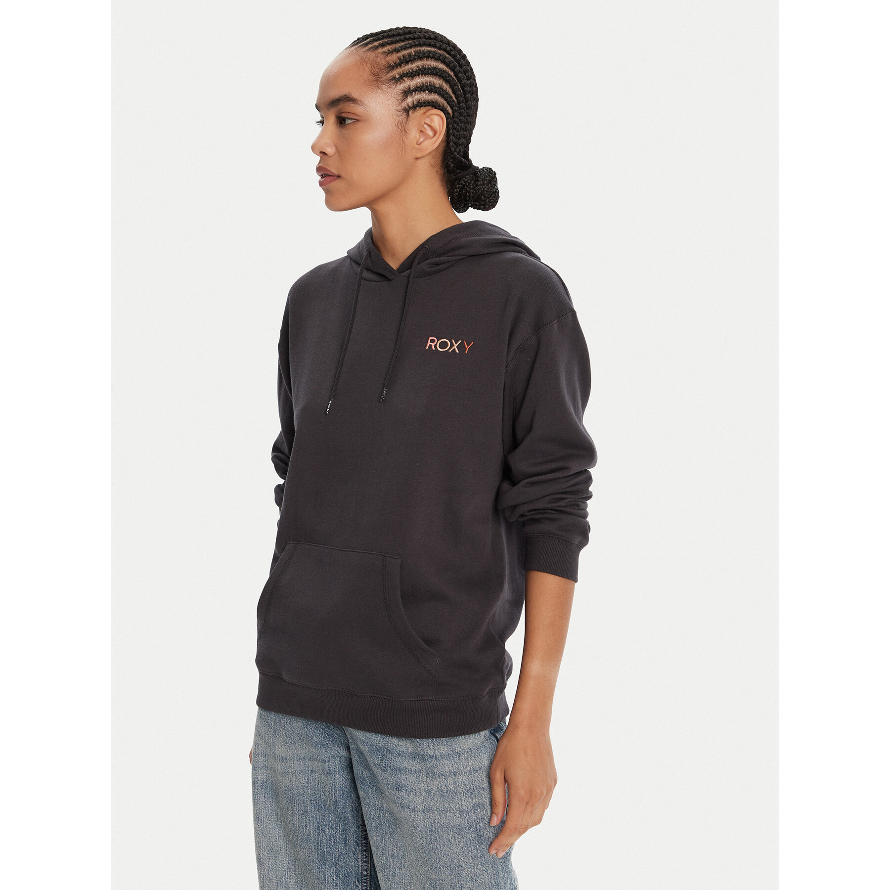 Roxy Sweatshirt ERJFT04996 Grau Regular Fit