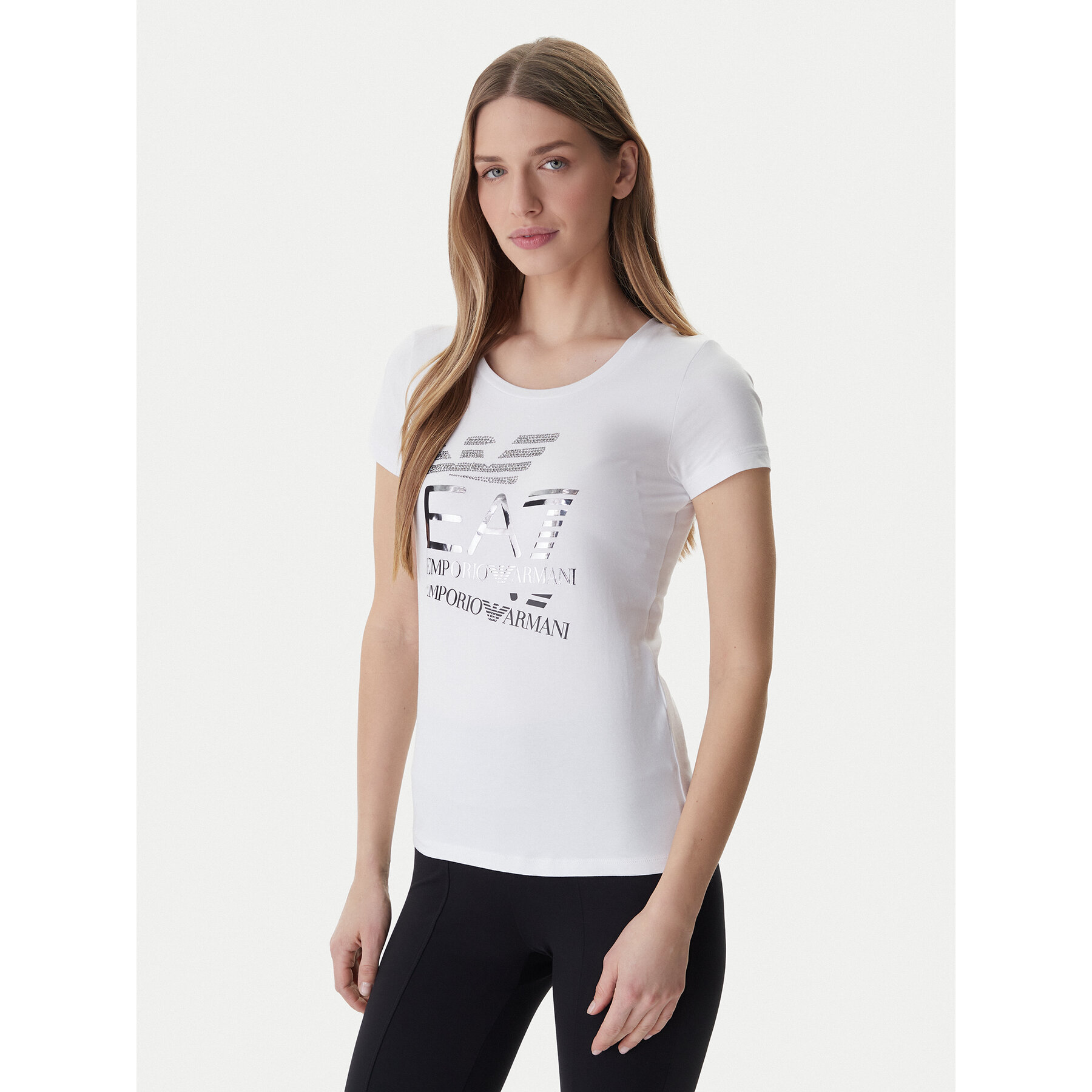 EA7 Emporio Armani T-Shirt 7W000977 AF10373 Weiß Regular Fit