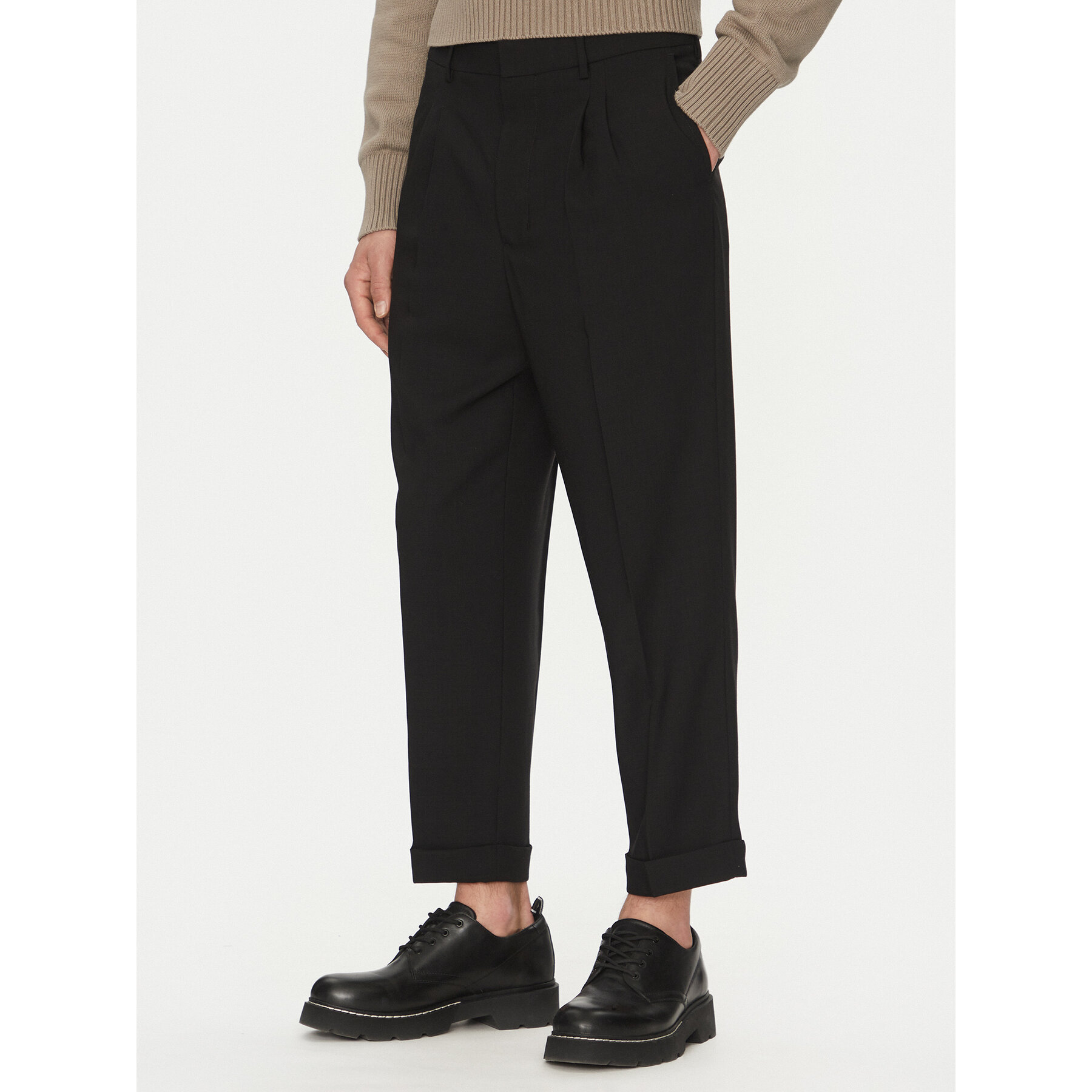 AMI Paris Chinos HTR111.WV0066 Schwarz Regular Fit