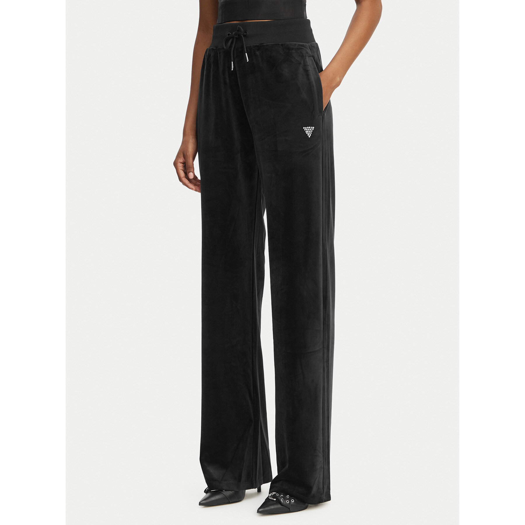 Guess Jogginghose V3BB26 K0232 Schwarz Regular Fit