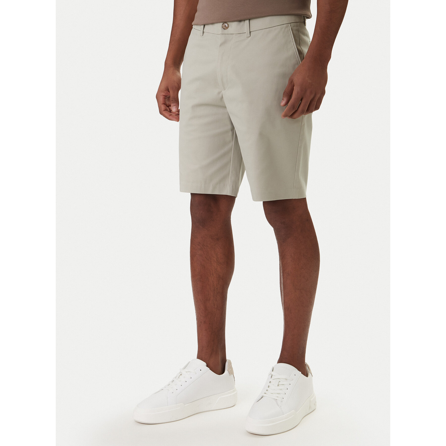 Calvin Klein Stoffshorts LV04LF622G Beige Slim Fit
