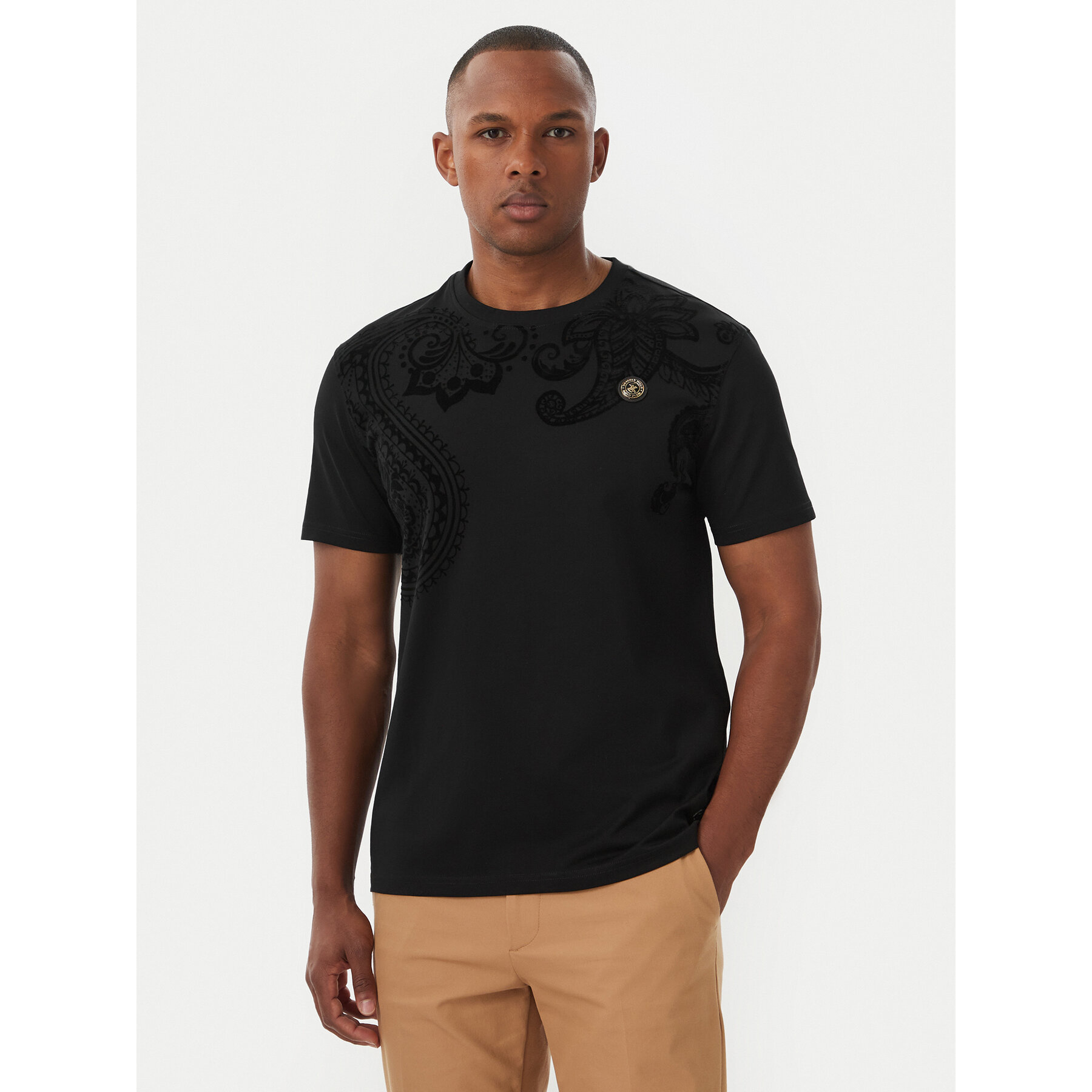Beverly Hills Polo Club Majica M1631-HR Črna Regular Fit
