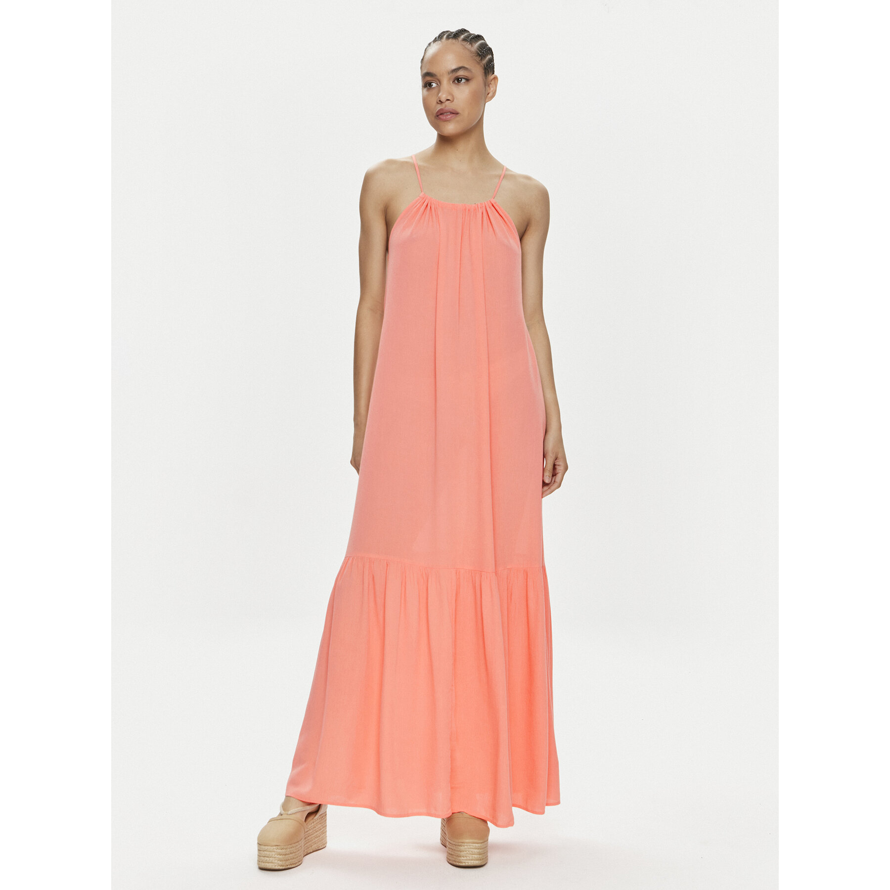 Tommy Hilfiger Sommerkleid UW0UW05406 Orange Relaxed Fit