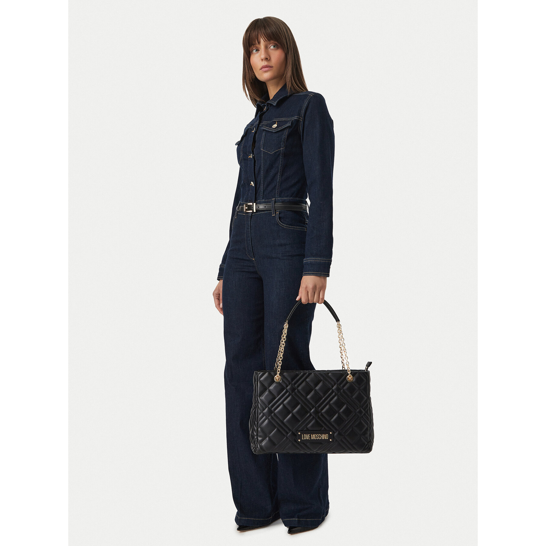 Geantă LOVE MOSCHINO JC4145PP1PLA0000 Negru