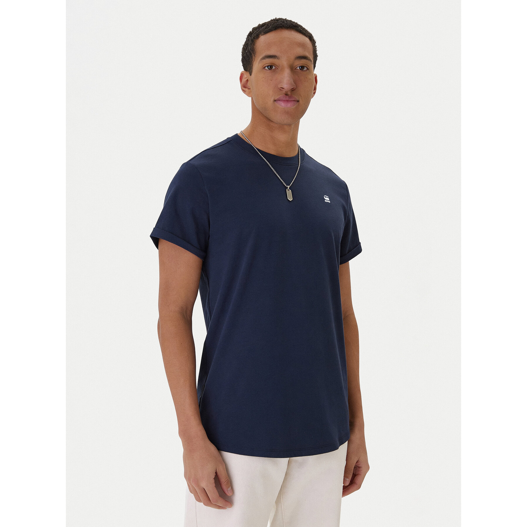 G-Star Raw Majica Lash R T D16396-2653-B111 Mornarsko modra Regular Fit