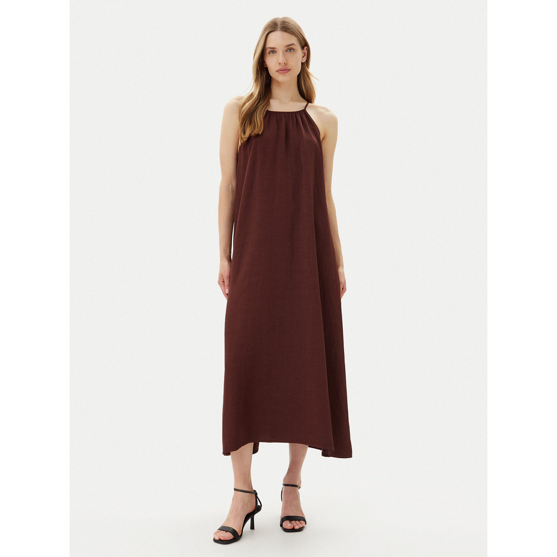 ViCOLO Sommerkleid Abito TD0757 Braun Regular Fit
