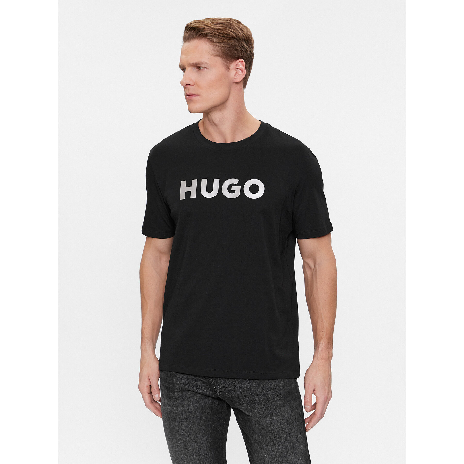 Hugo T-shirt Dulivio 50506996 Nero Regular Fit