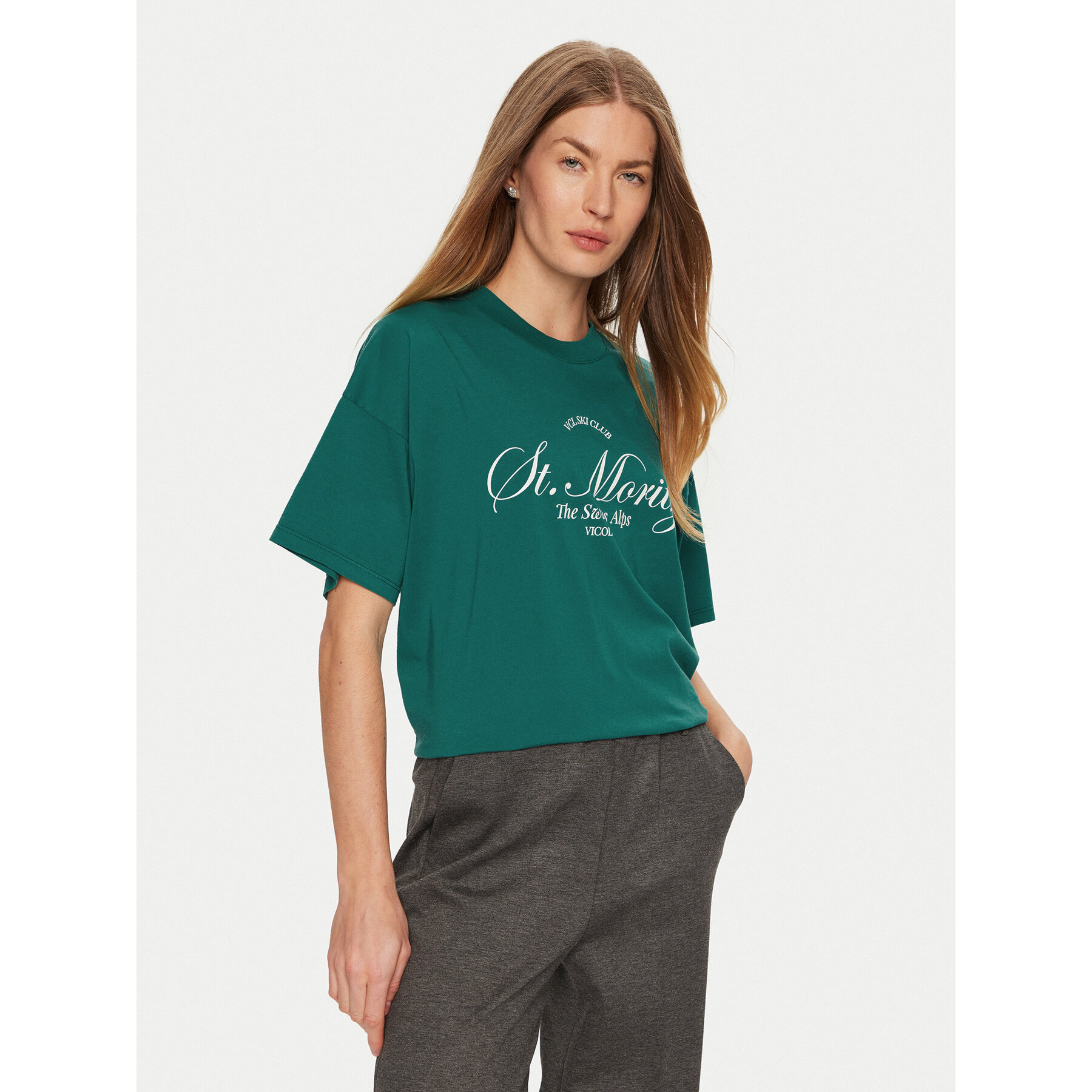 ViCOLO T-shirt RS0053 Verde Regular Fit