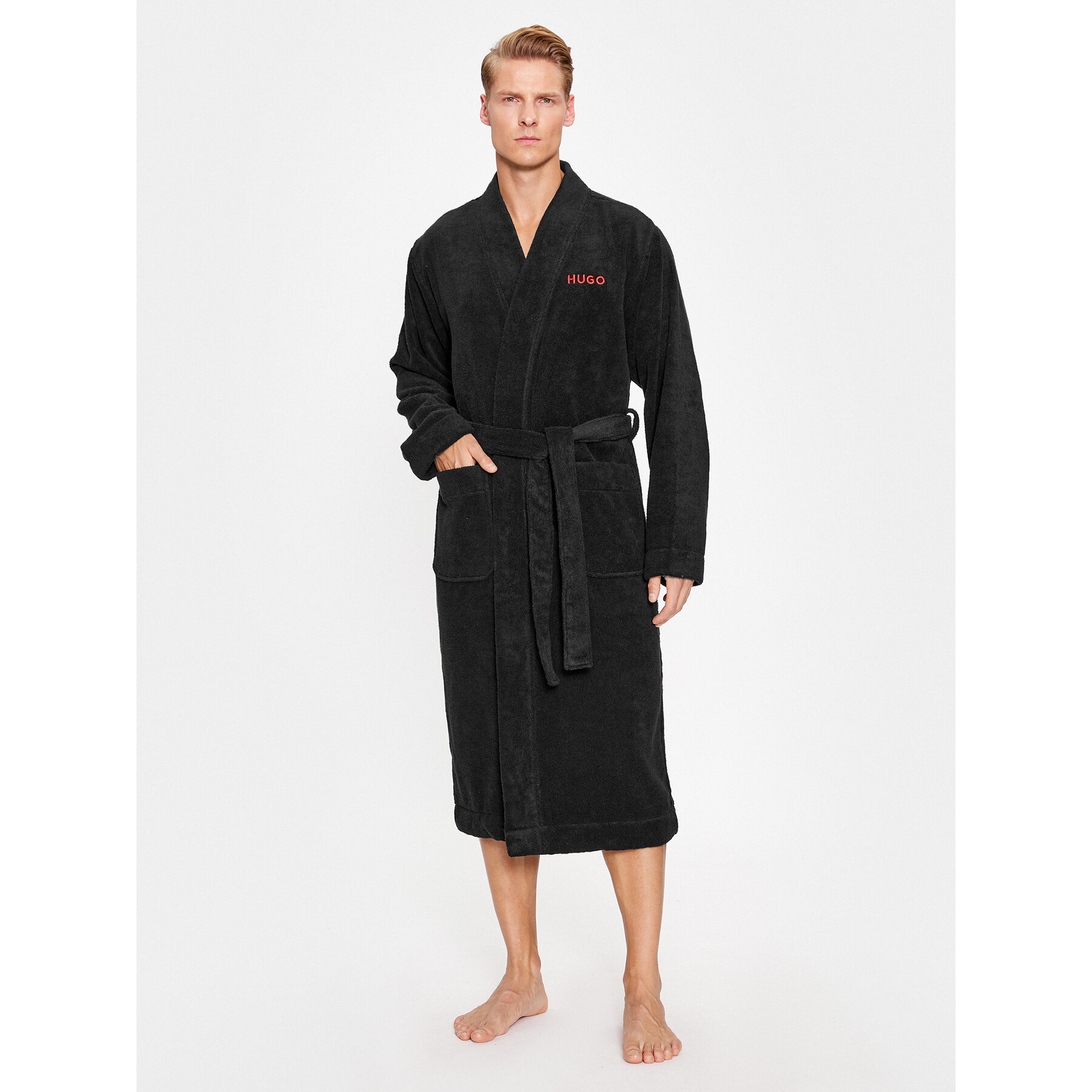 Hugo Bademantel 50503028 Schwarz