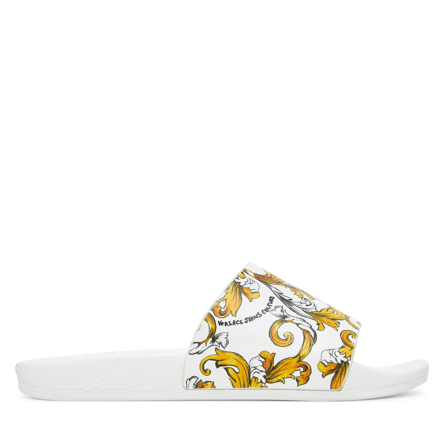 Damskie Klapki Versace Jeans Couture, Rozmiar 38 Biały 78VA3SQ3