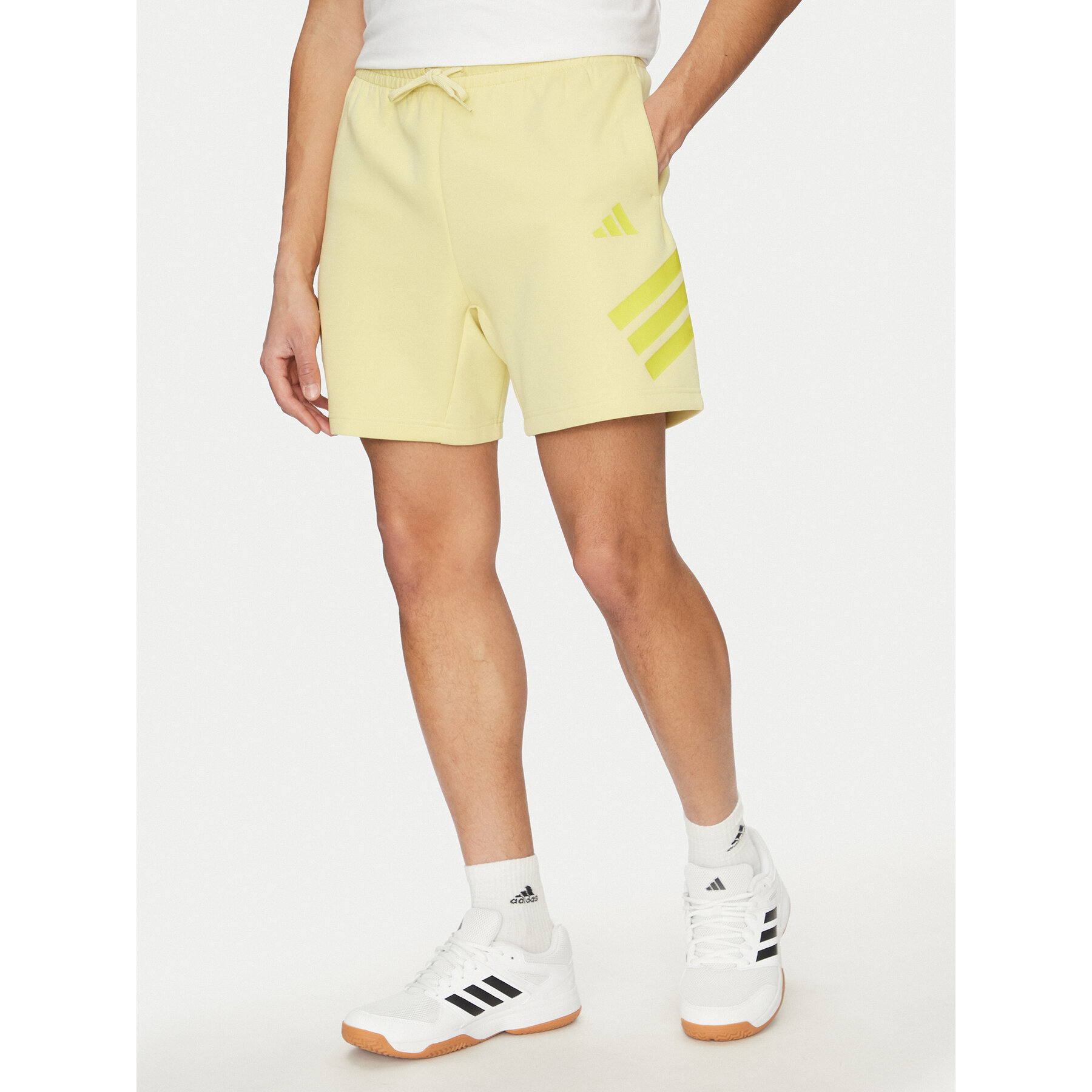 adidas Sportshorts Future Icons 3-Stripes JD4883 Gelb Regular Fit
