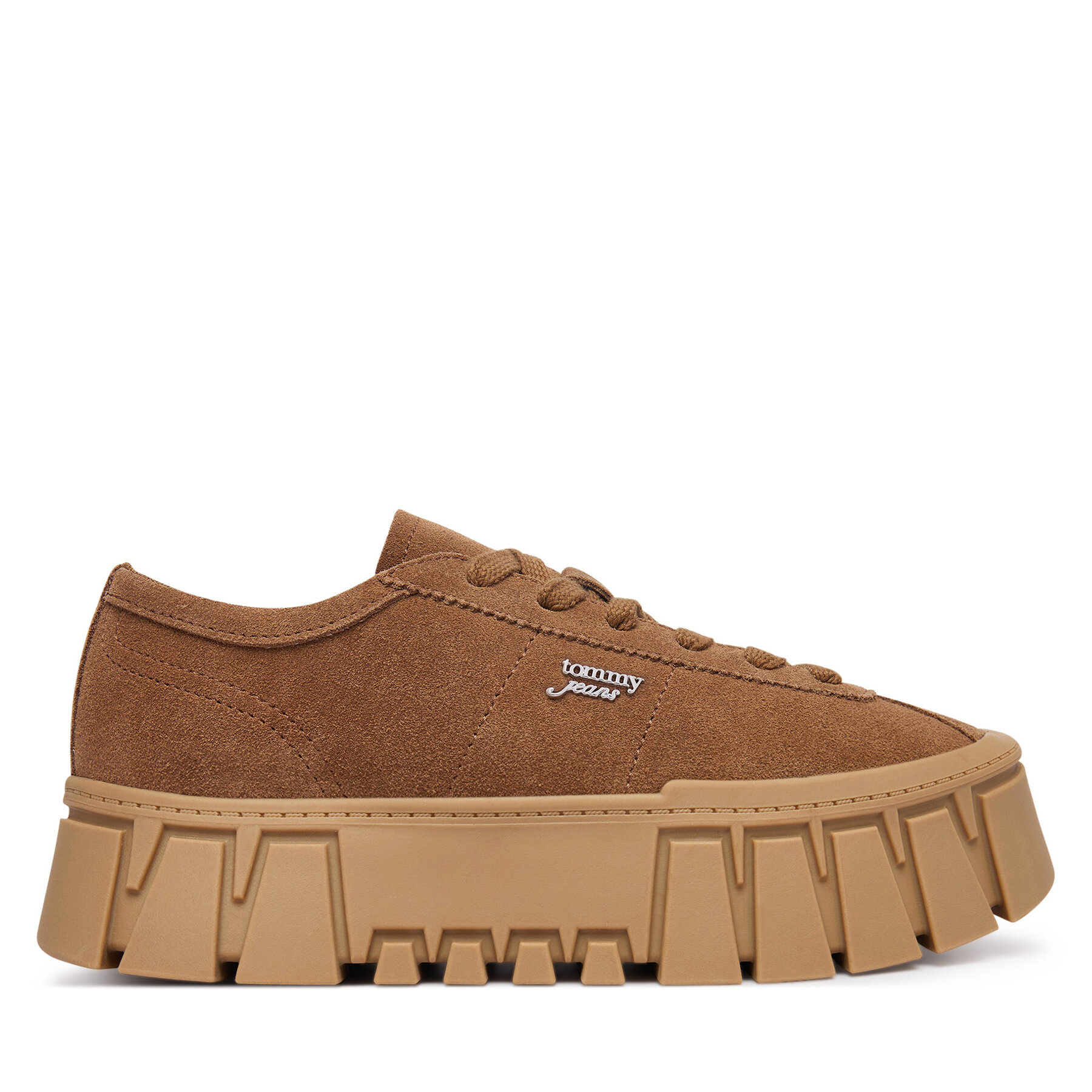 Sneakersy Tommy Jeans Platform Sneaker EN0EN03132 Hnedá