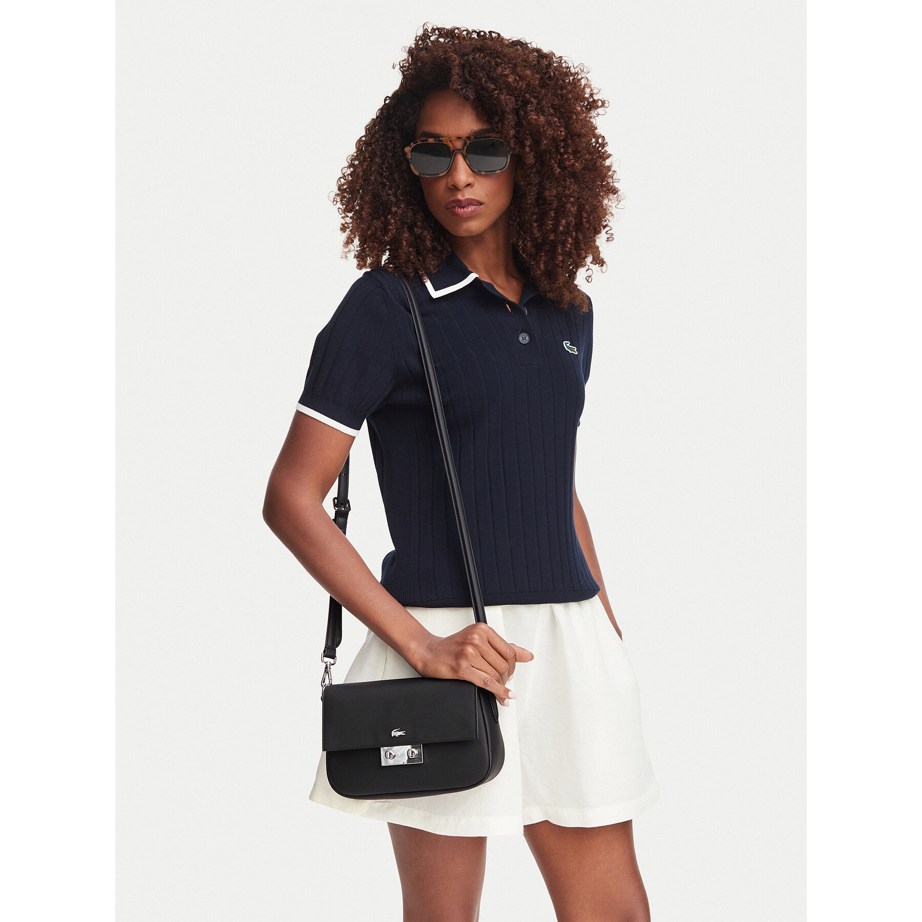 Torbica Lacoste NF4757DZ Crna
