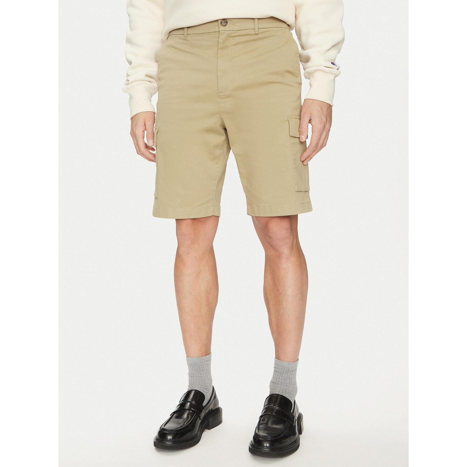 Calvin Klein Stoffshorts Modern Twill K10K114067 Beige Regular Fit