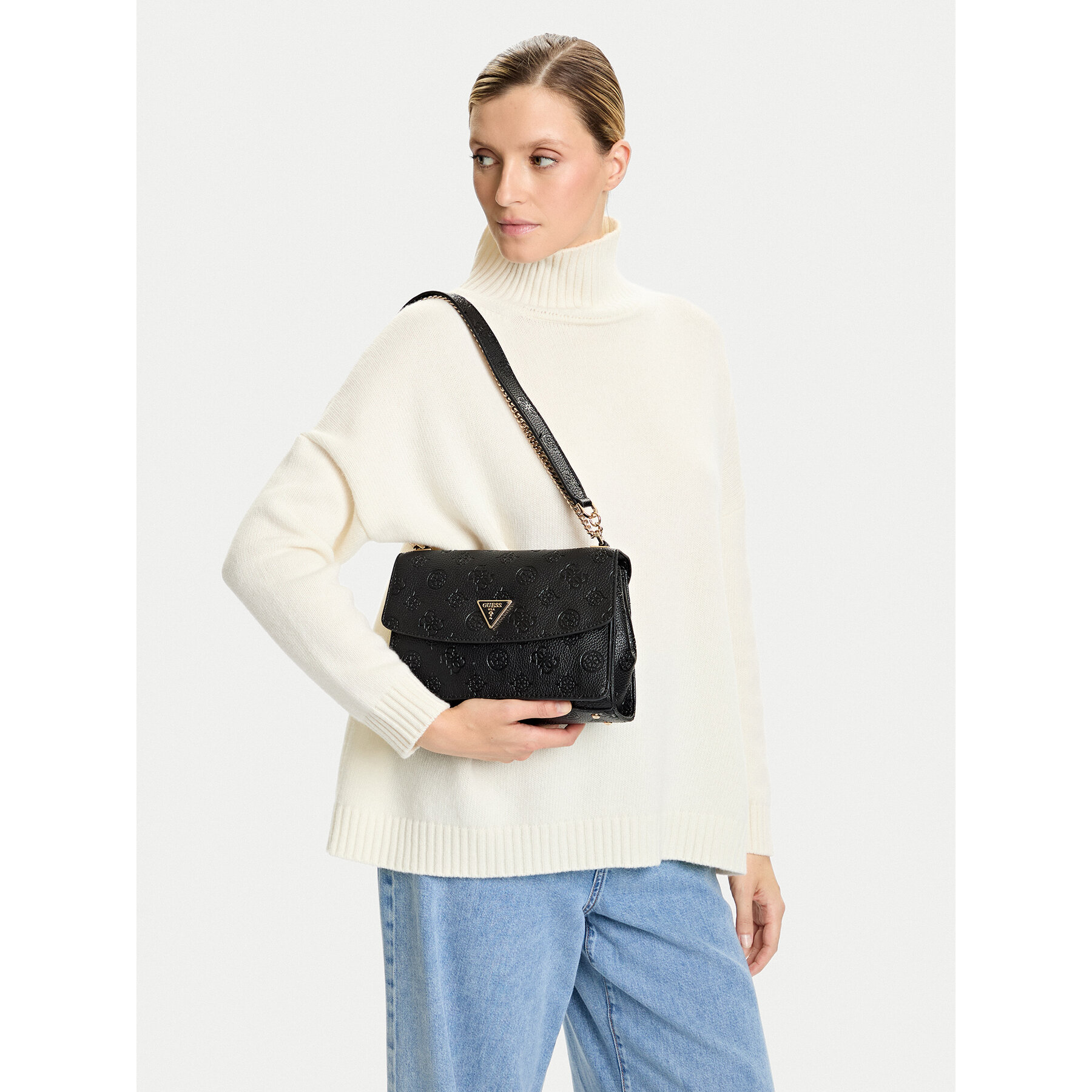 Geantă Guess Cresidia II HWPD98 88210 Negru