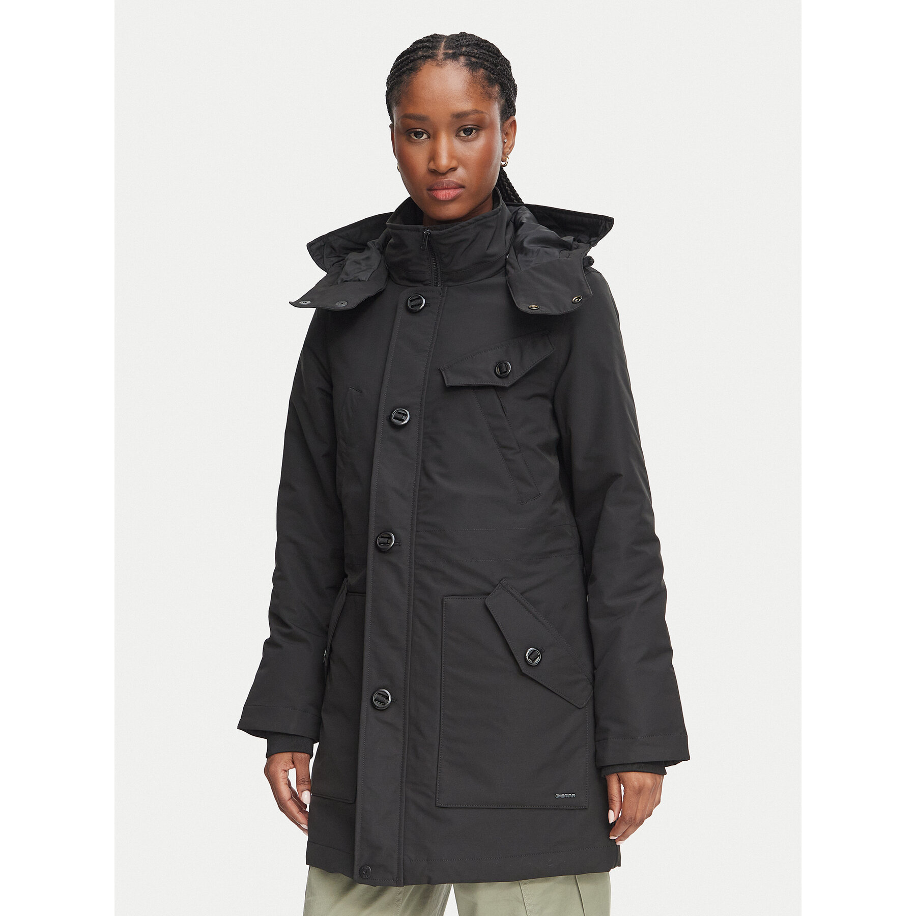 G-STAR Parka D29996-D908 Schwarz Slim Fit