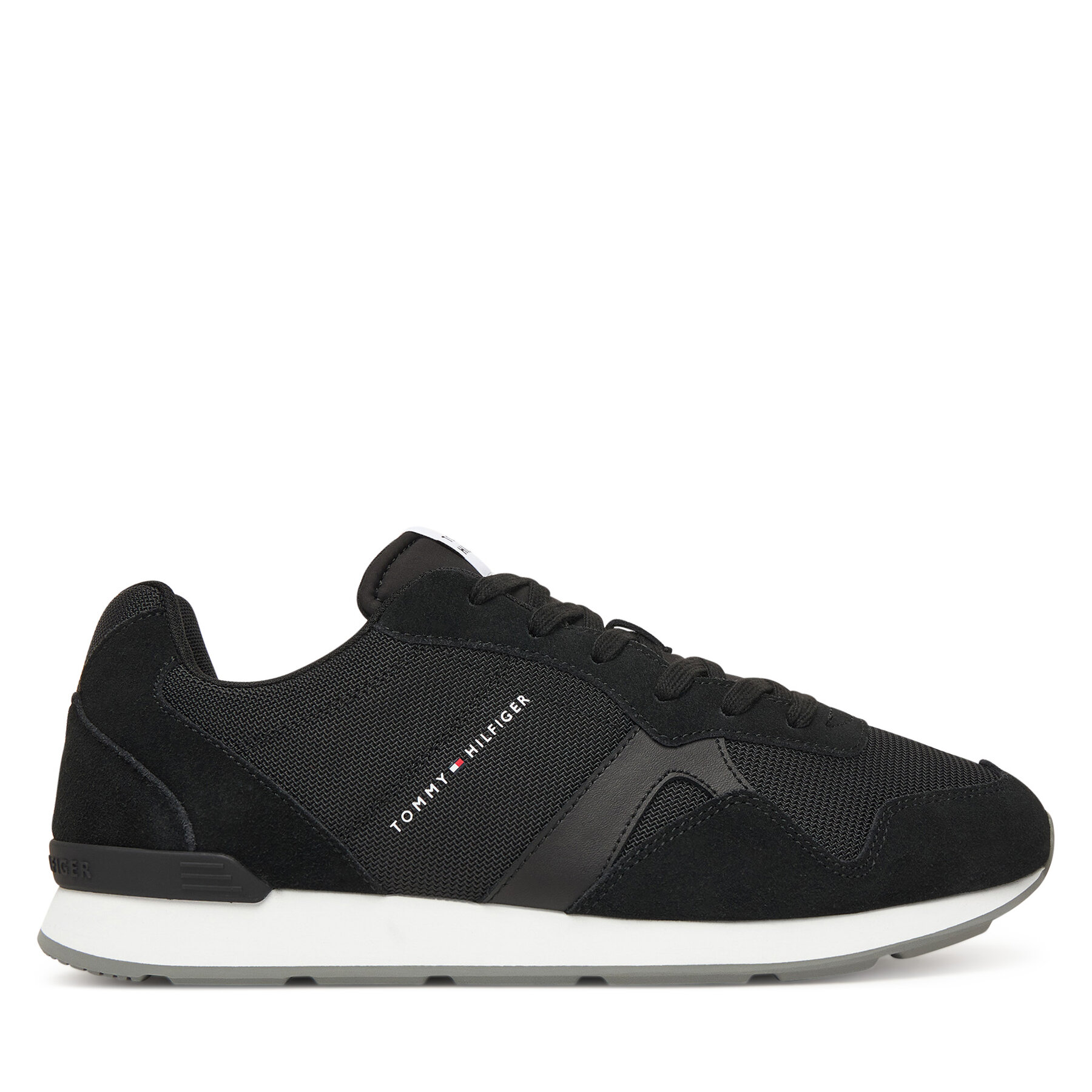 Sneakersy Tommy Hilfiger Runner Icon Mix FM0FM05679 Čierna