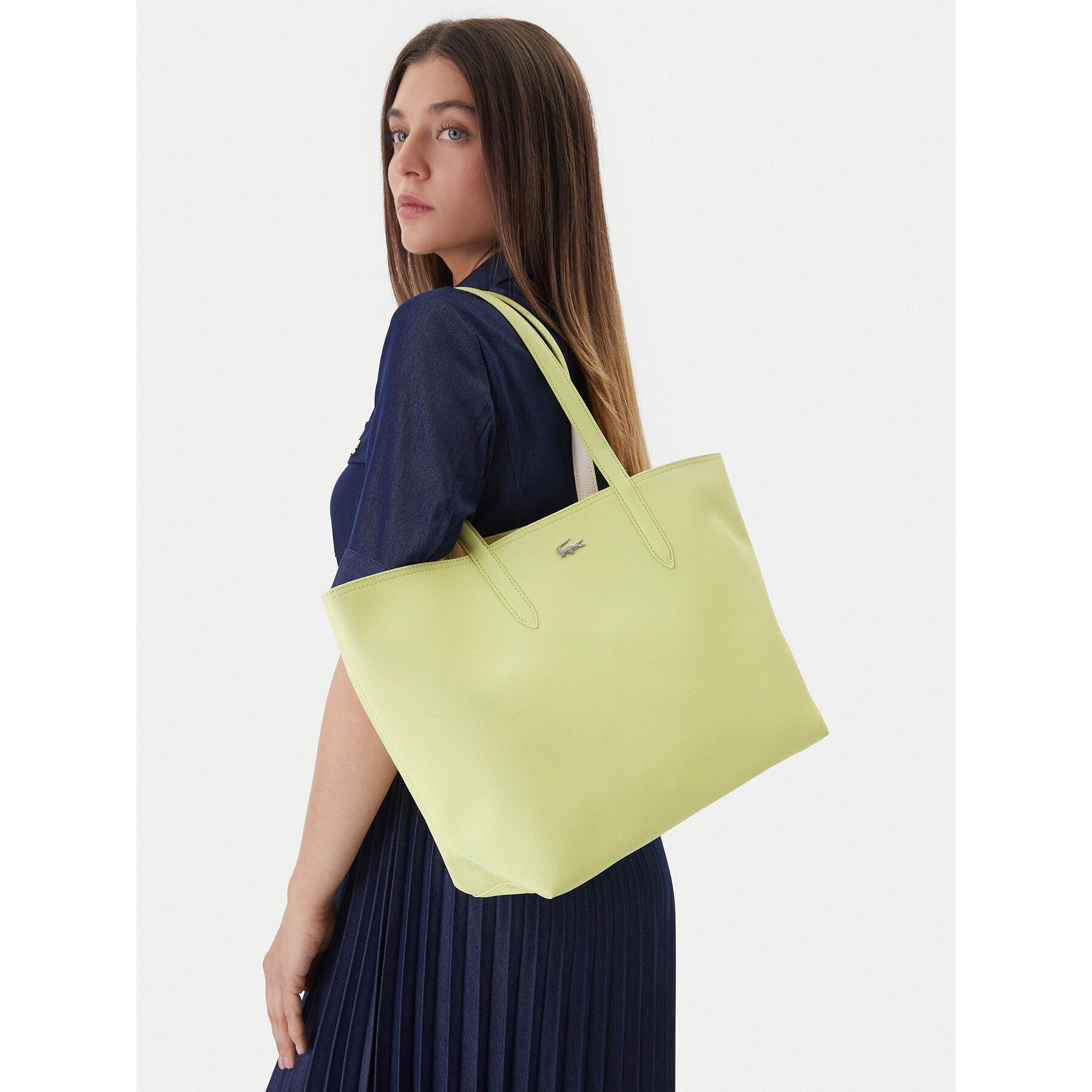 Τσάντα Lacoste NF2142AA Ανοιχτό πράσινο