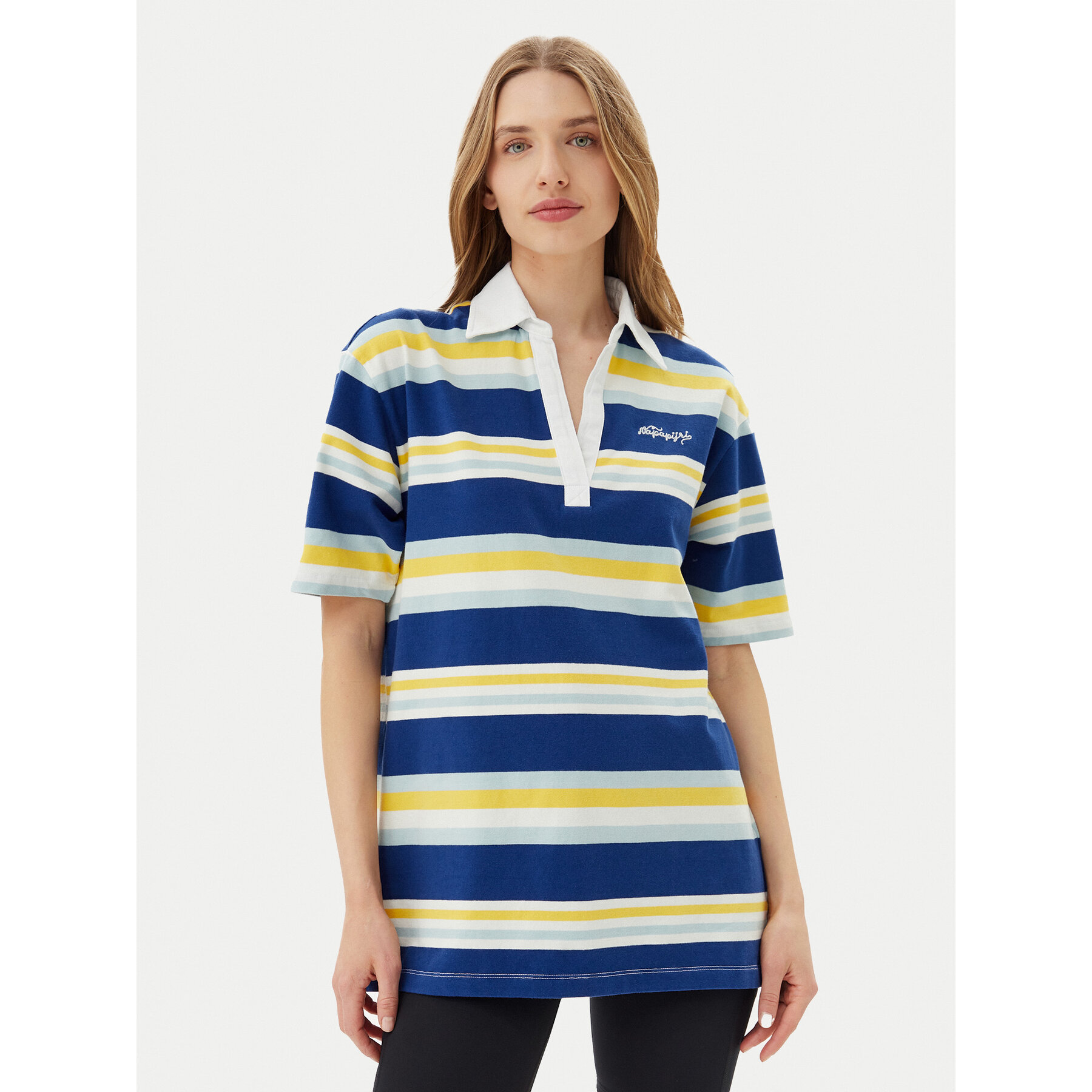 Napapijri Polo E-Ete NP0A4ILK Blu Oversize