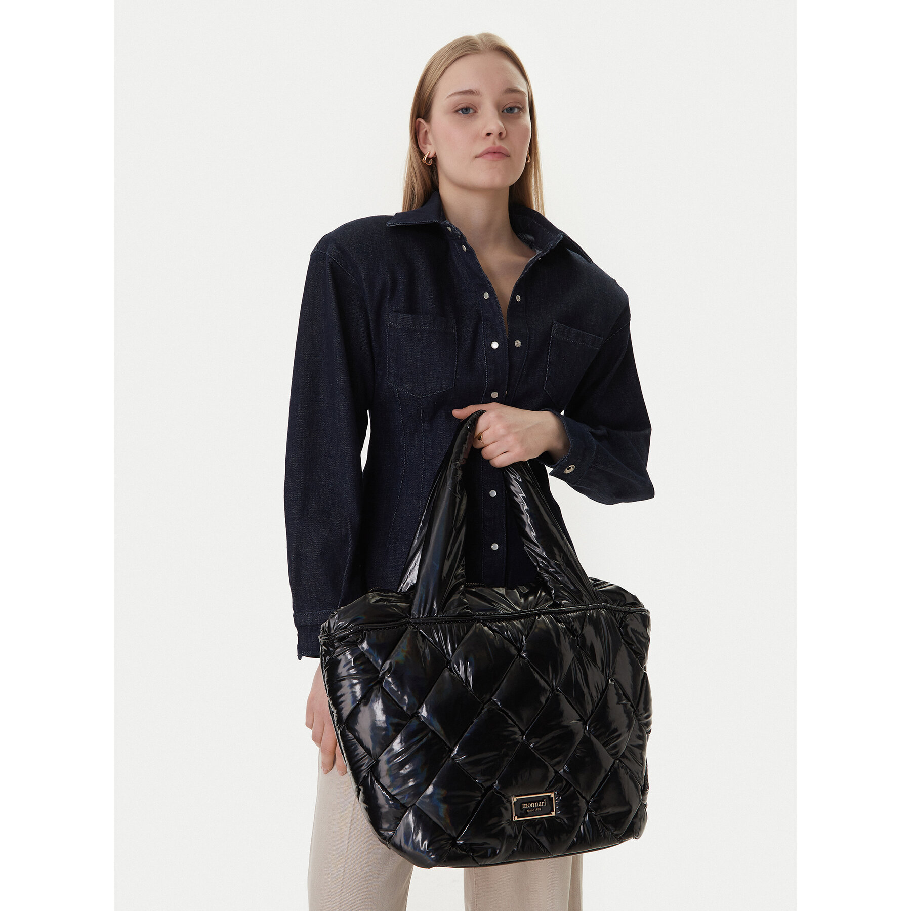 Τσάντα Monnari TORIMP0-24Z-BAG5770-KM20D000-R00 Μαύρο