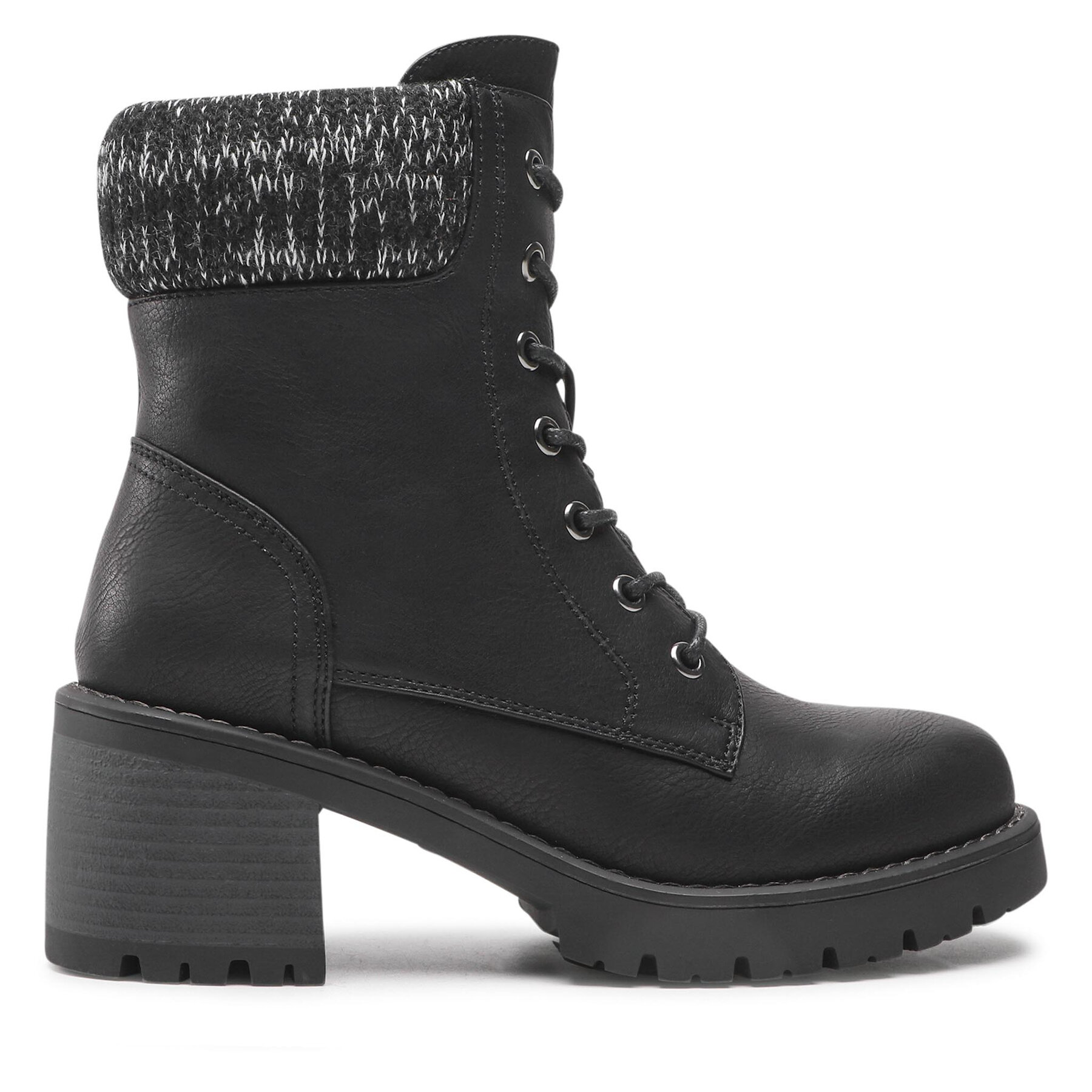 Šnurovacia obuv Clara Barson WS5898-10 Čierna