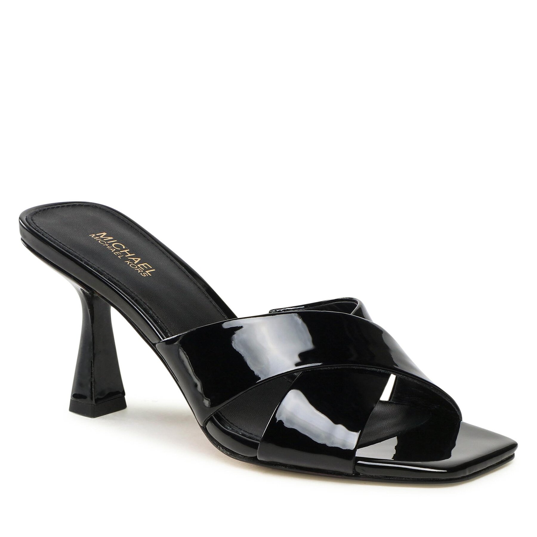 Șlapi MICHAEL Michael Kors Clara Mule 40S3CLMS1A Black 40S3CLMS1A imagine super redus 2022
