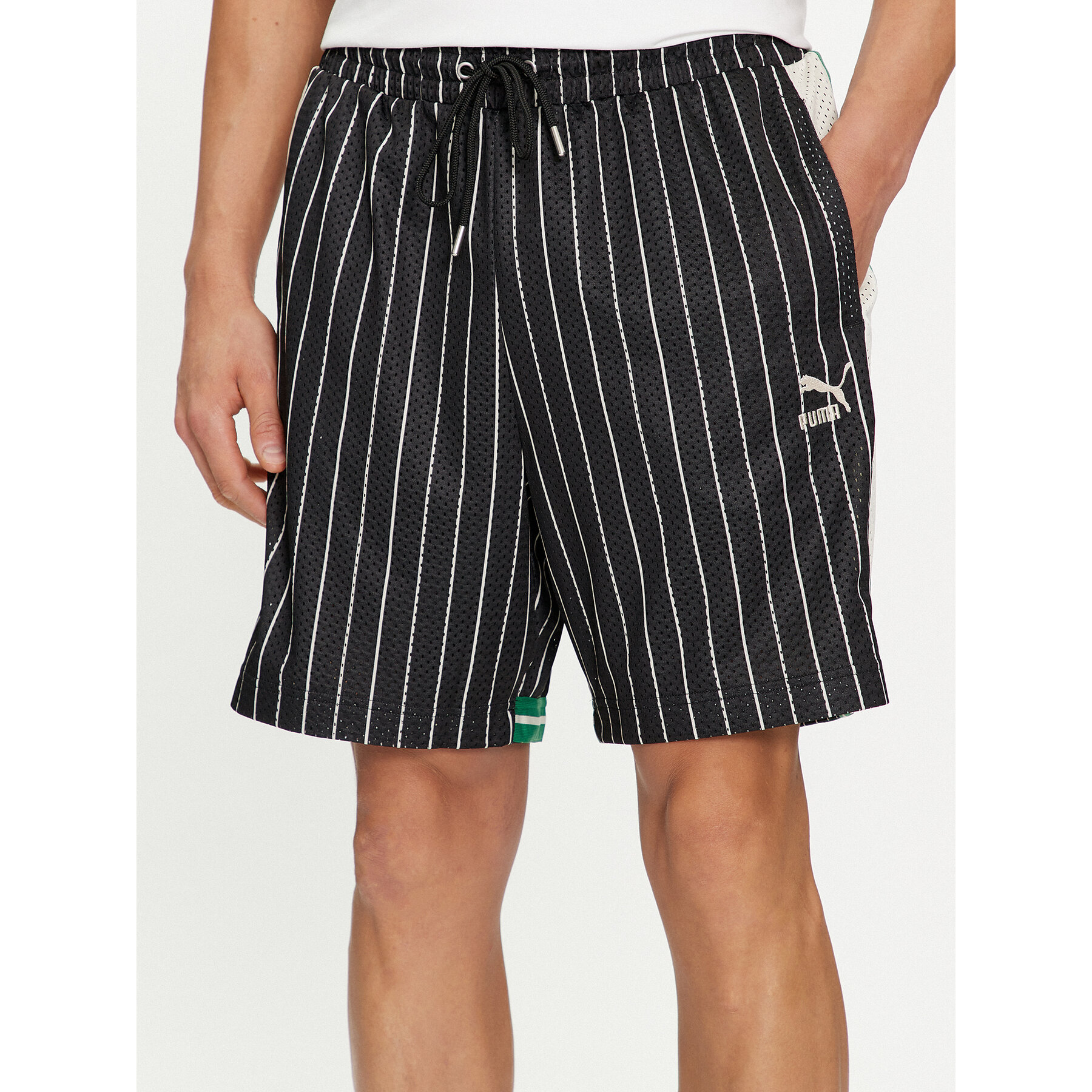 Puma Sportshorts T7 For The Fanbase 624394 Schwarz Relaxed Fit