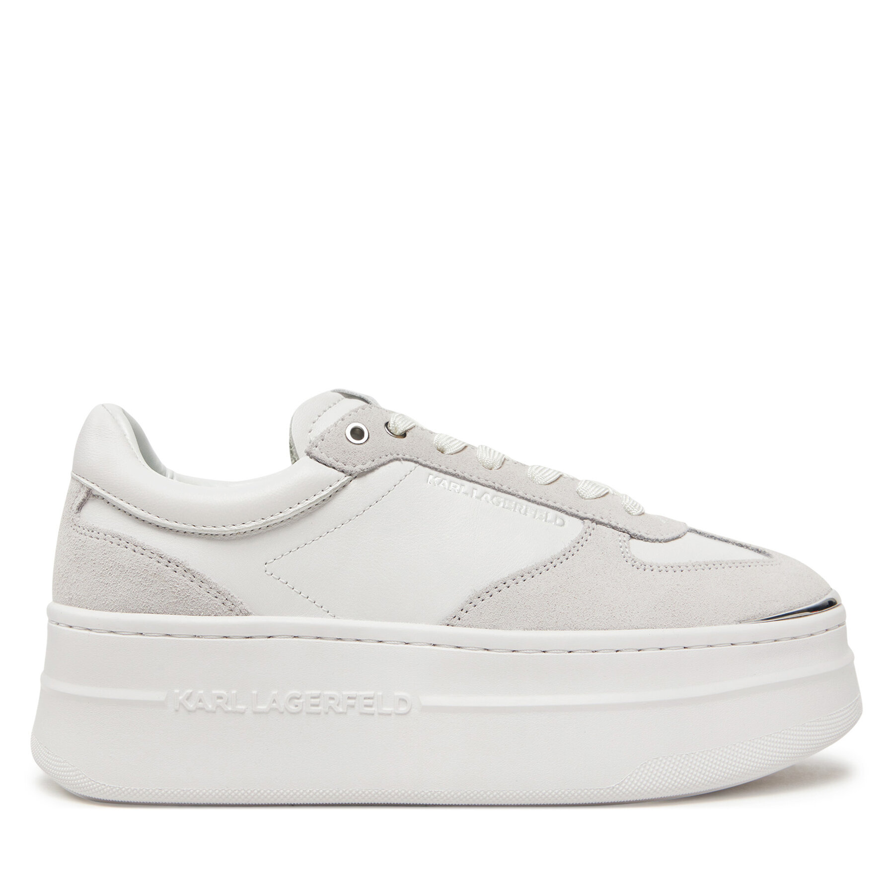 Sneakers KARL LAGERFELD Kobo III KL65025 Bianco