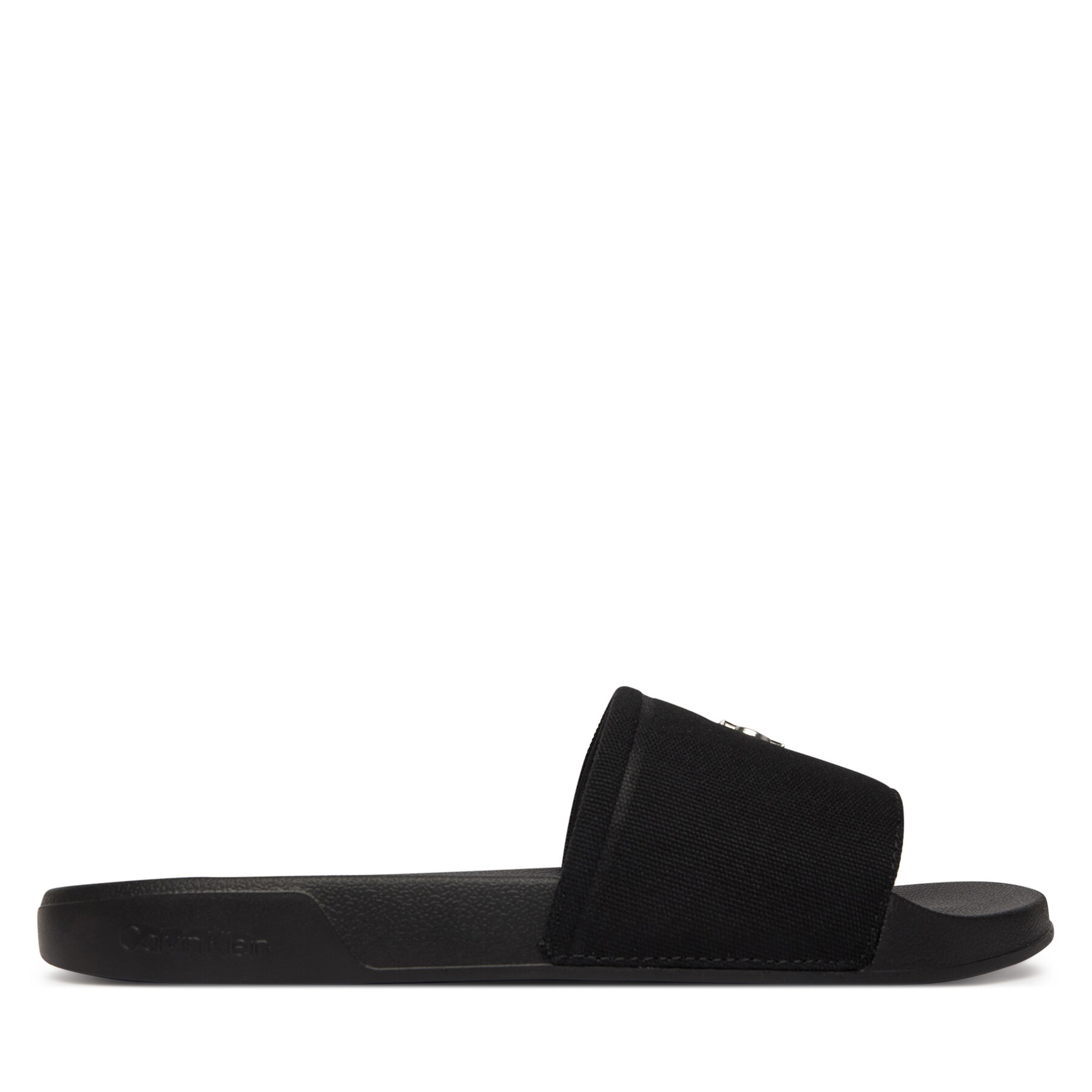 Papucs Calvin Klein Nemo - Canvas Signature Logo Sliders HW0HW02960 Fekete