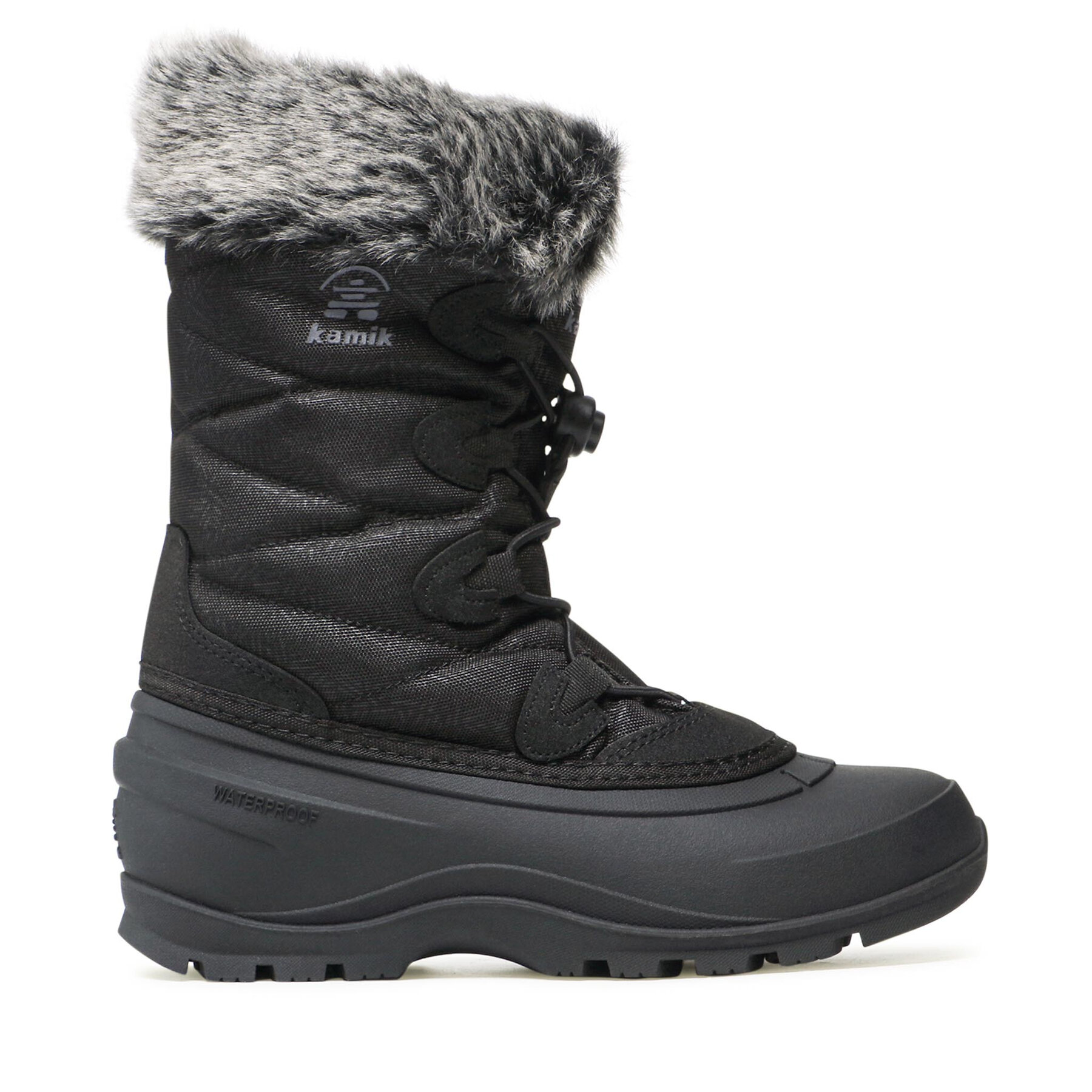 Donna Stivali da neve Kamik, Taglia 36, Nero, Momentum 3 NK2471, taglia : 36