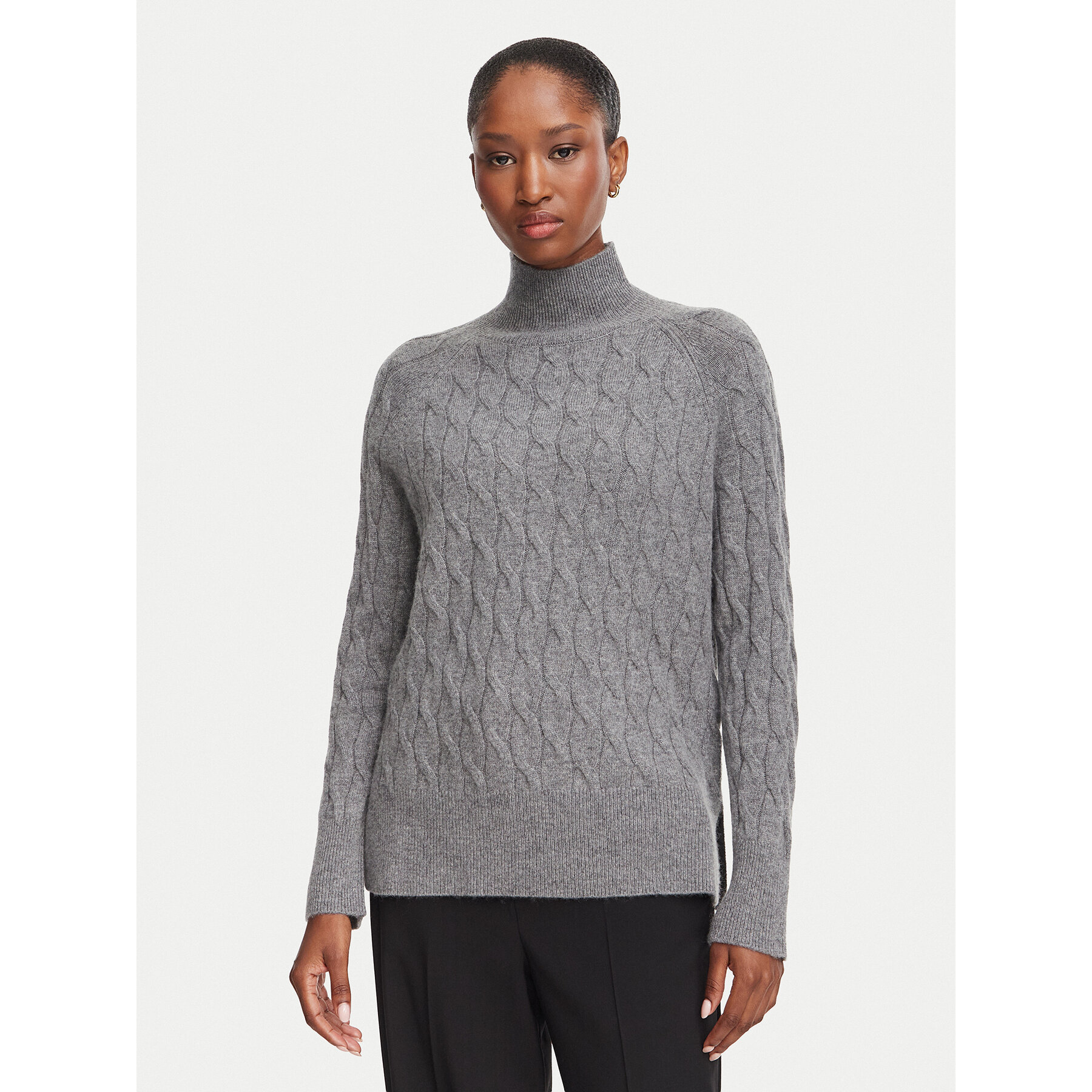 Marella Rollkragenpullover Gattoni 2623366244 Grau Regular Fit