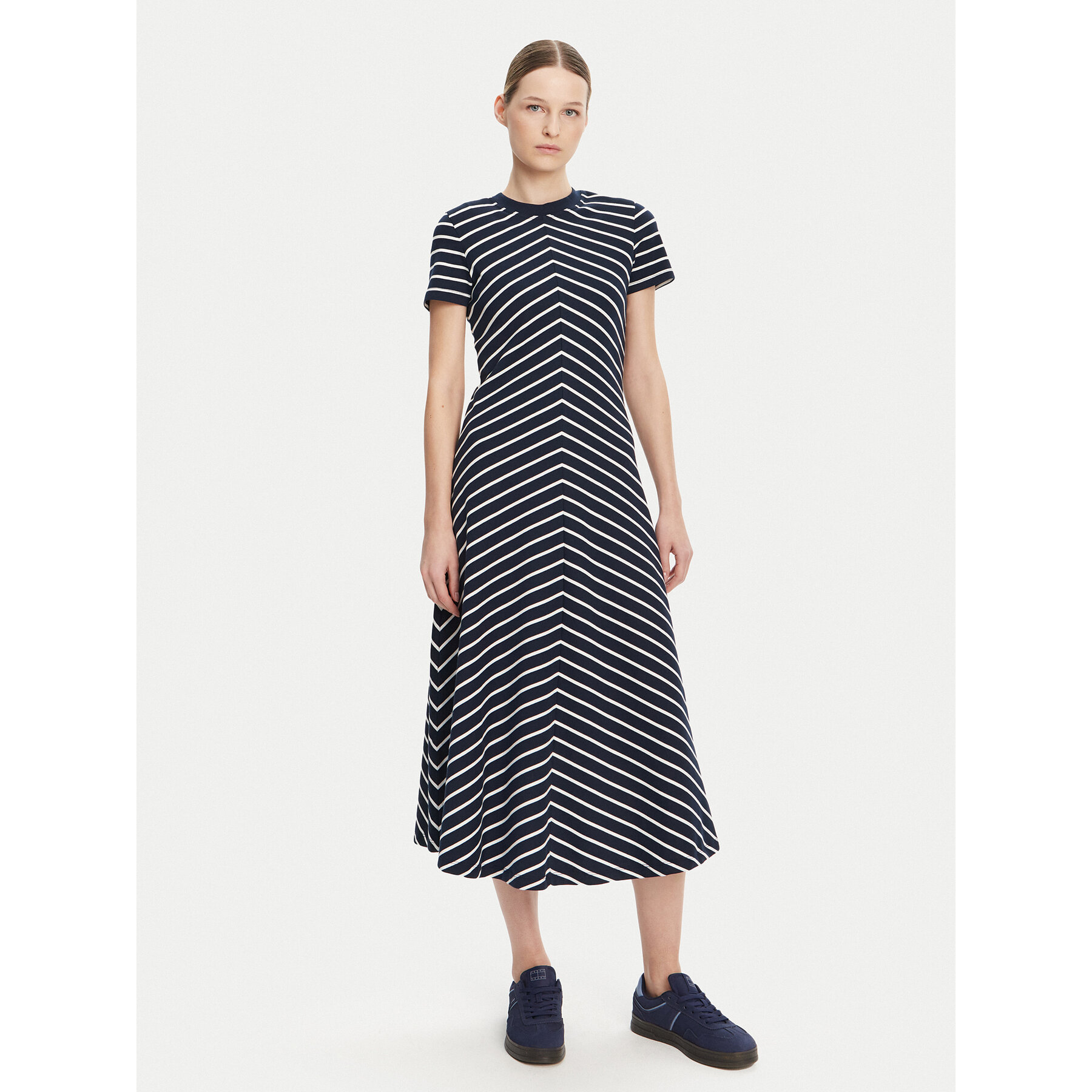 Tommy Hilfiger Kleid für den Alltag WW0WW44547 Dunkelblau Regular Fit