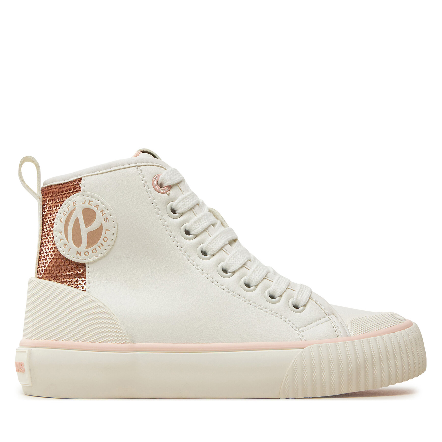 Dziecięce Trampki Pepe Jeans, Rozmiar 35 Biały Ottis Young G PGS30608
