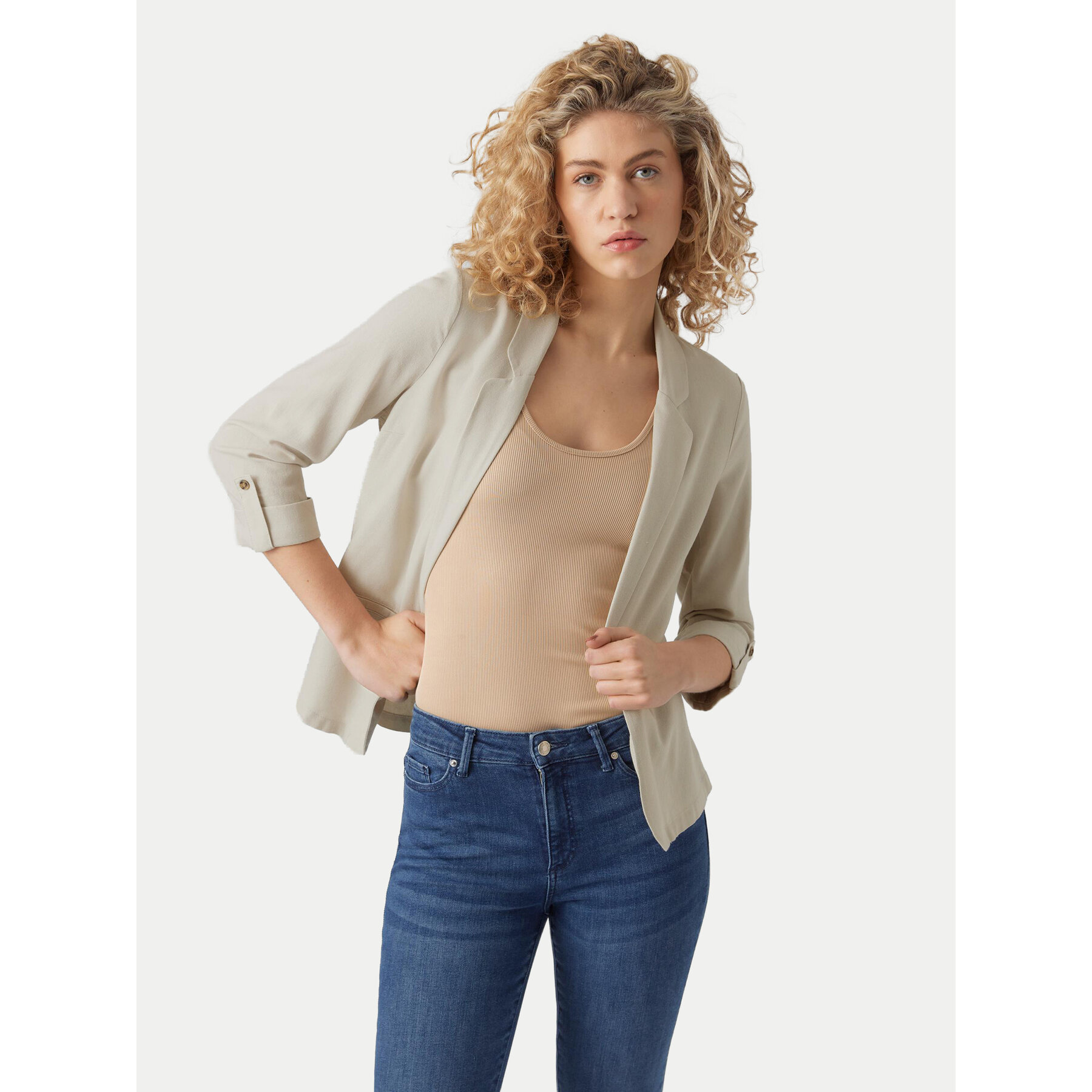 Vero Moda Sakko Jesmilo 10279700 Grau Regular Fit