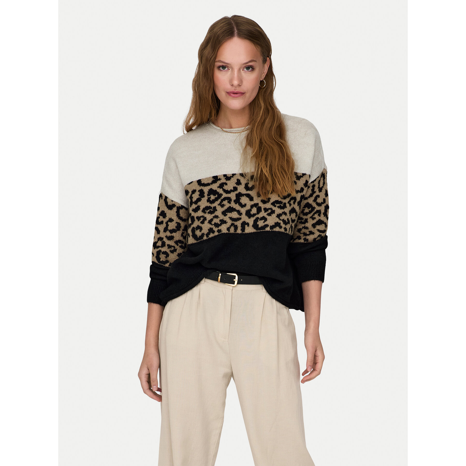 ONLY Pullover Jade 15294969 Beige Regular Fit