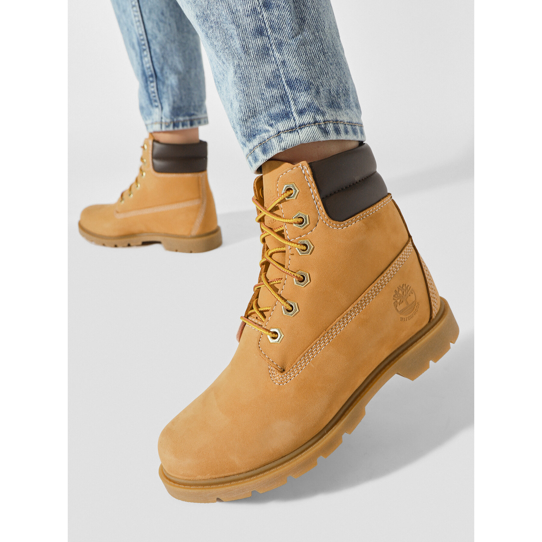 Pohodni čevlji Timberland Linden Woods Wp 6 Inch TB0A161G2311 Rjava