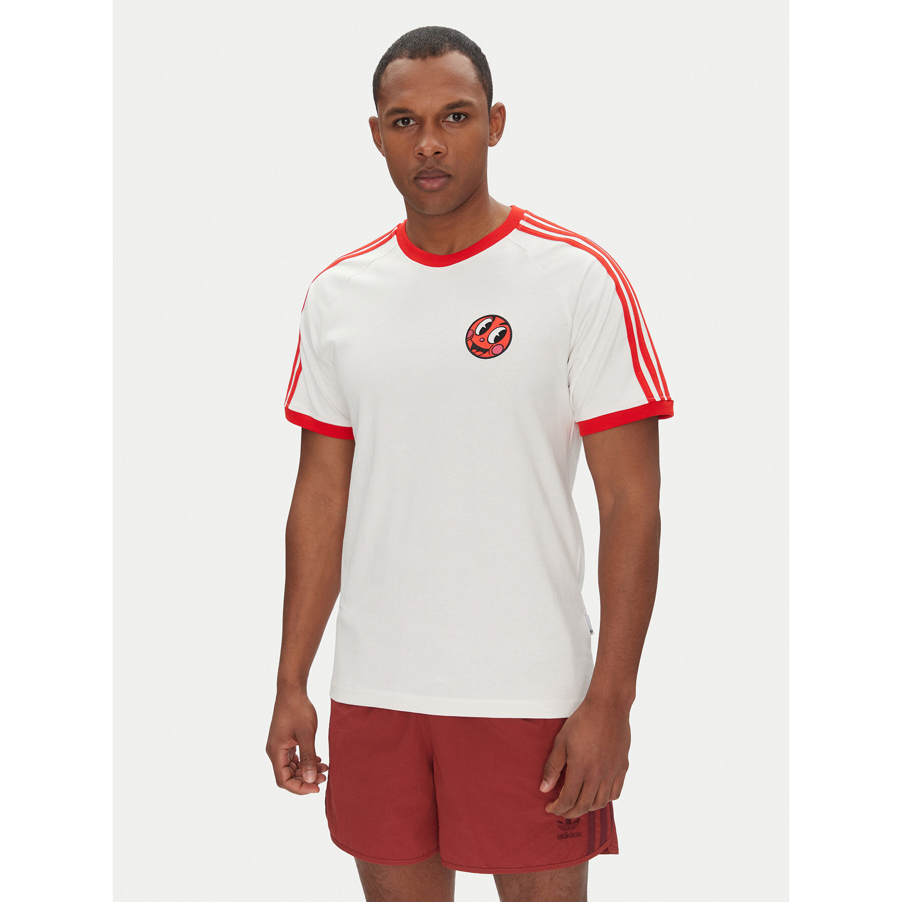 adidas T-Shirt JD0716 Λευκό Slim Fit