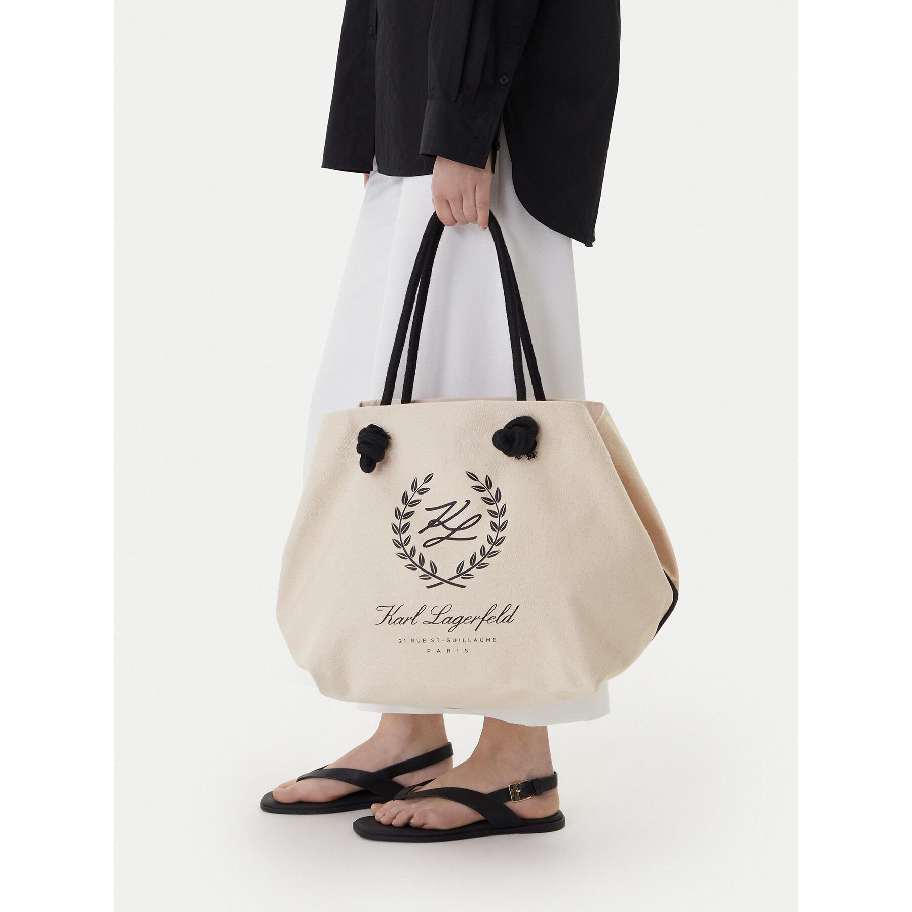 Geantă KARL LAGERFELD B1W46065 Bej