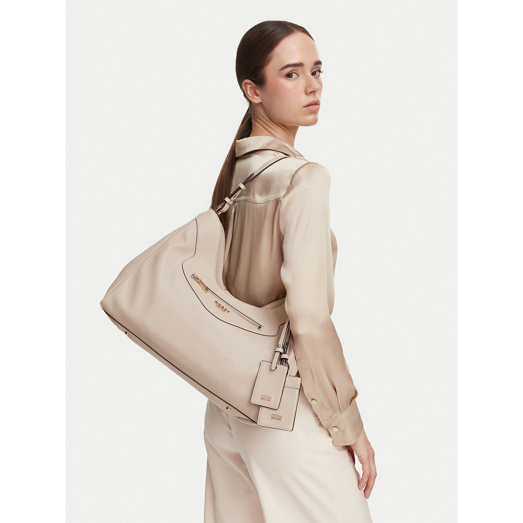 Geantă Guess Antonia HWBG21 83010 Bej