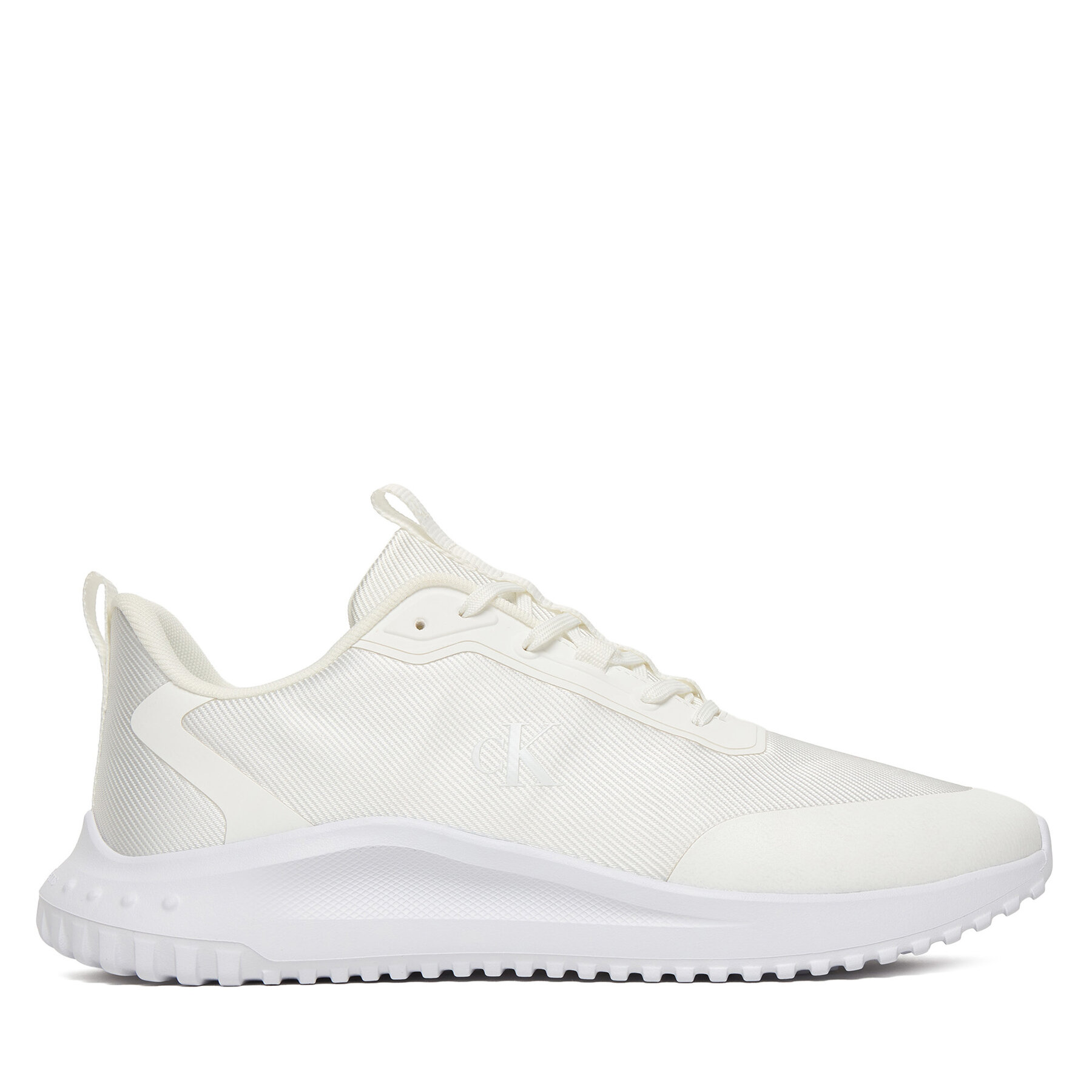 Sneakers Calvin Klein Eva Runner Lace Up Mat Mix YM0YM01442 Bianco