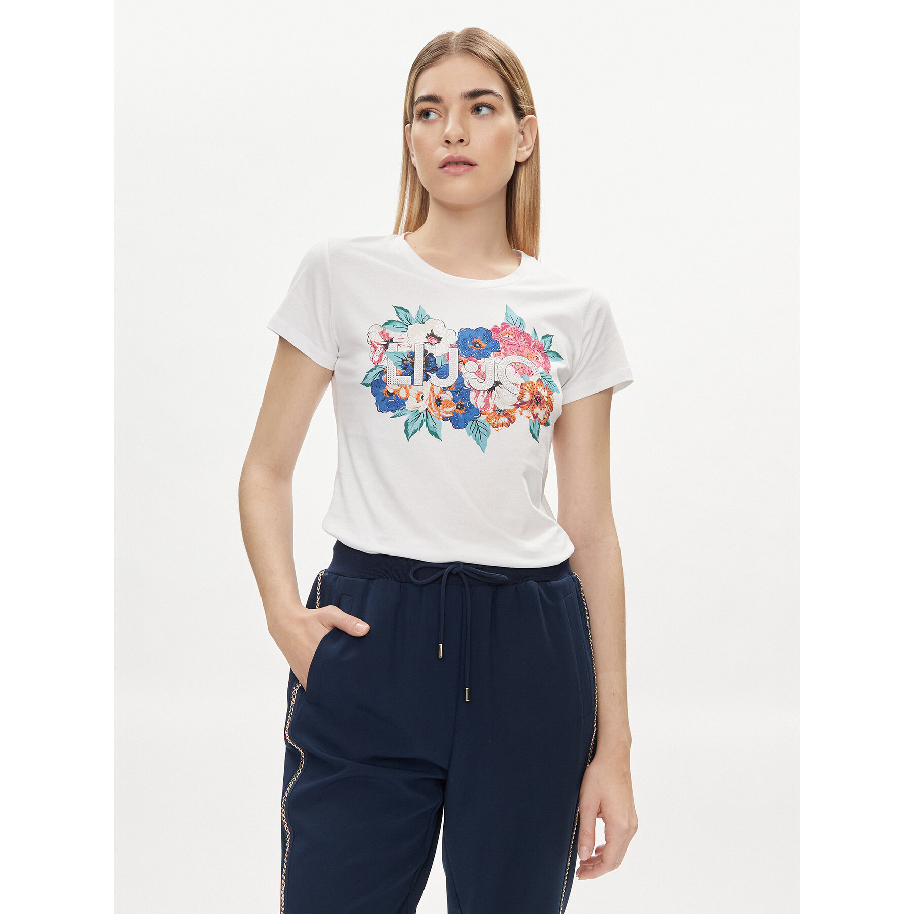 Liu Jo T-Shirt MA4340 JS923 Λευκό Regular Fit