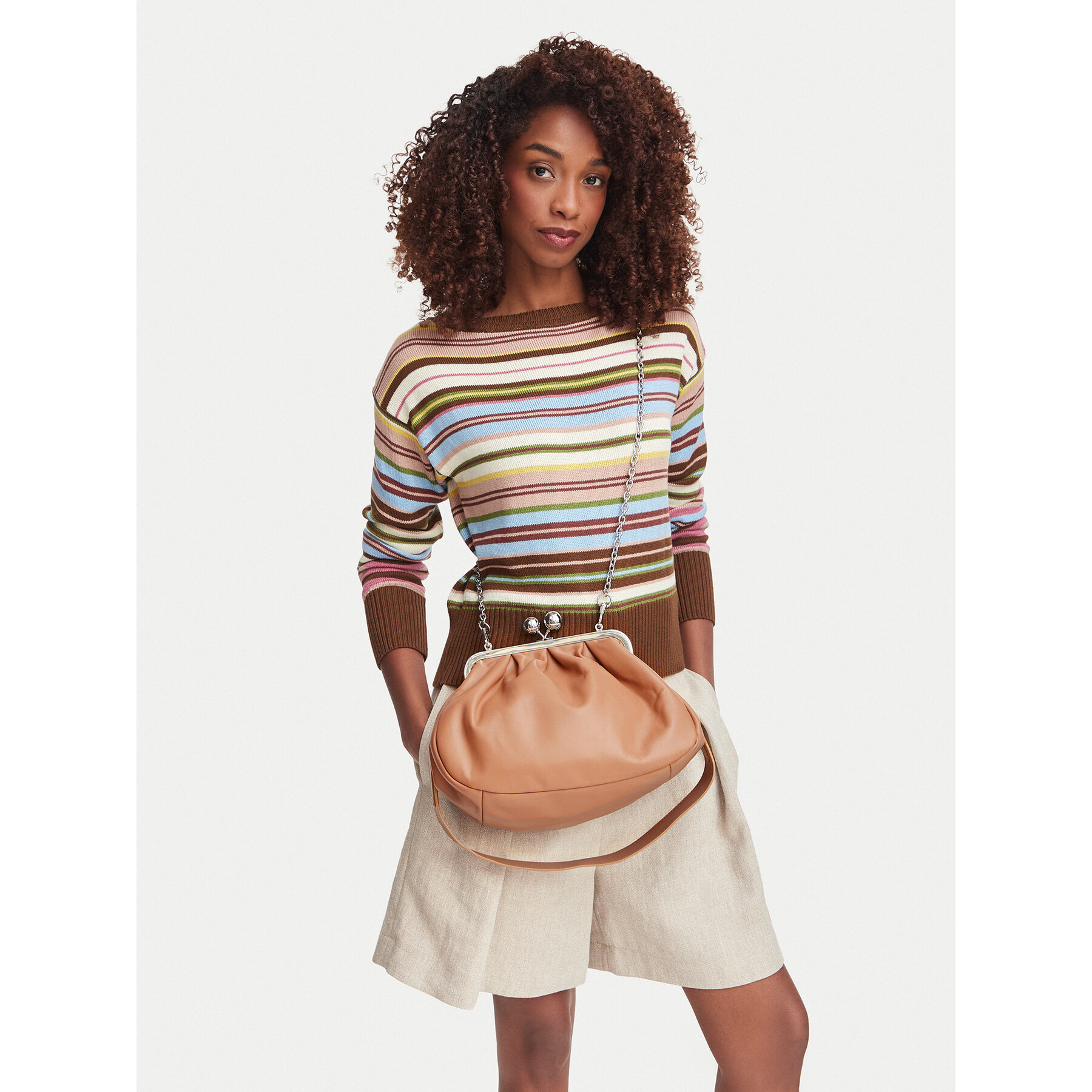 Torbica Weekend Max Mara Cubico 2625516124600 Bež